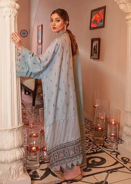Afrozeh Luxury lawn Embroidered 2021 -100% Original Guaranteed