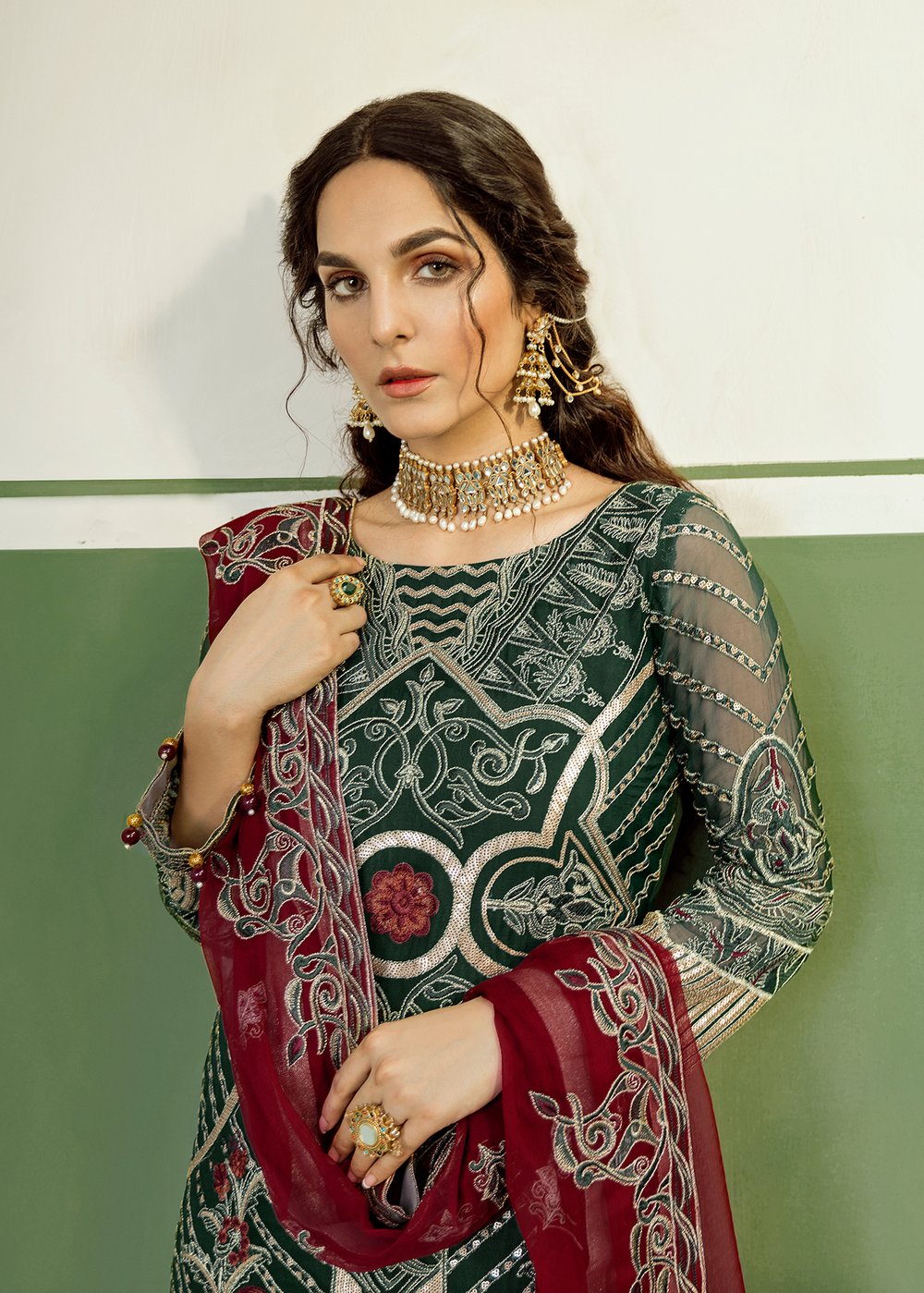 Akbar aslam Luxury Embroidered Chiffon Collection 2021 -100% Original Guaranteed