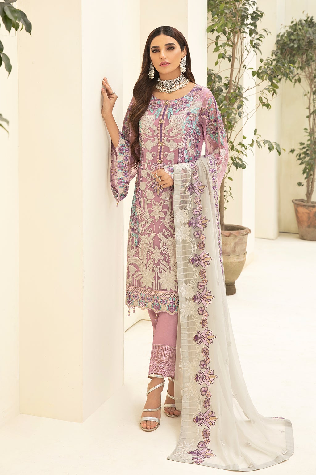 Chevron by Ramsha Luxury Chiffon Embroidered Collection 2021 -100% Original Guaranteed
