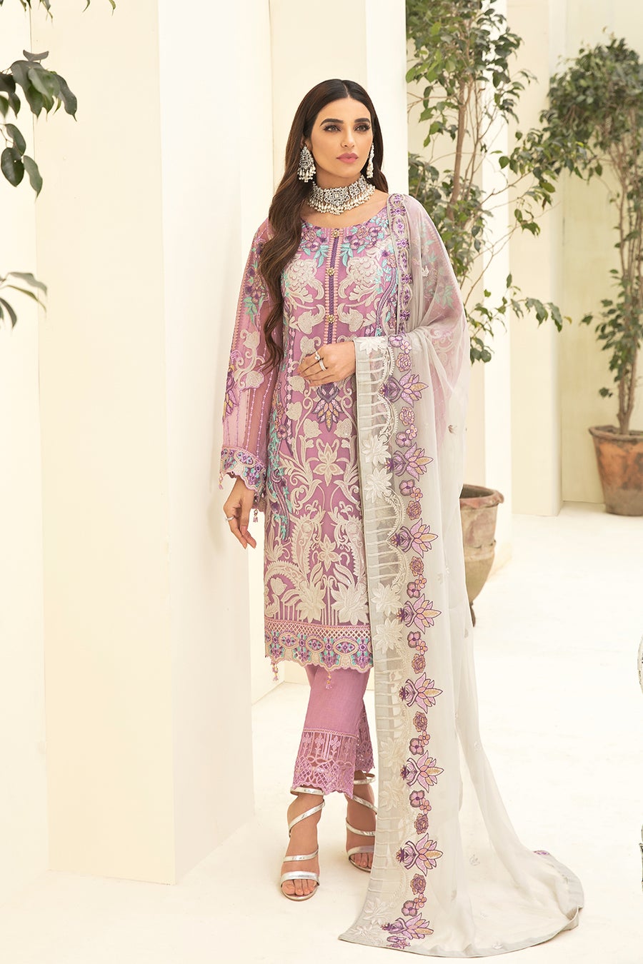 Chevron by Ramsha Luxury Chiffon Embroidered Collection 2021 -100% Original Guaranteed