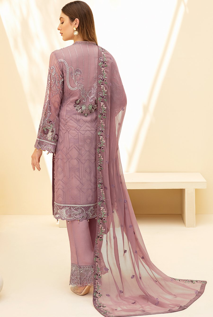 Rangoon By Ramsha Luxury Chiffon Embroidered Collection 2021 -100% Original Guaranteed