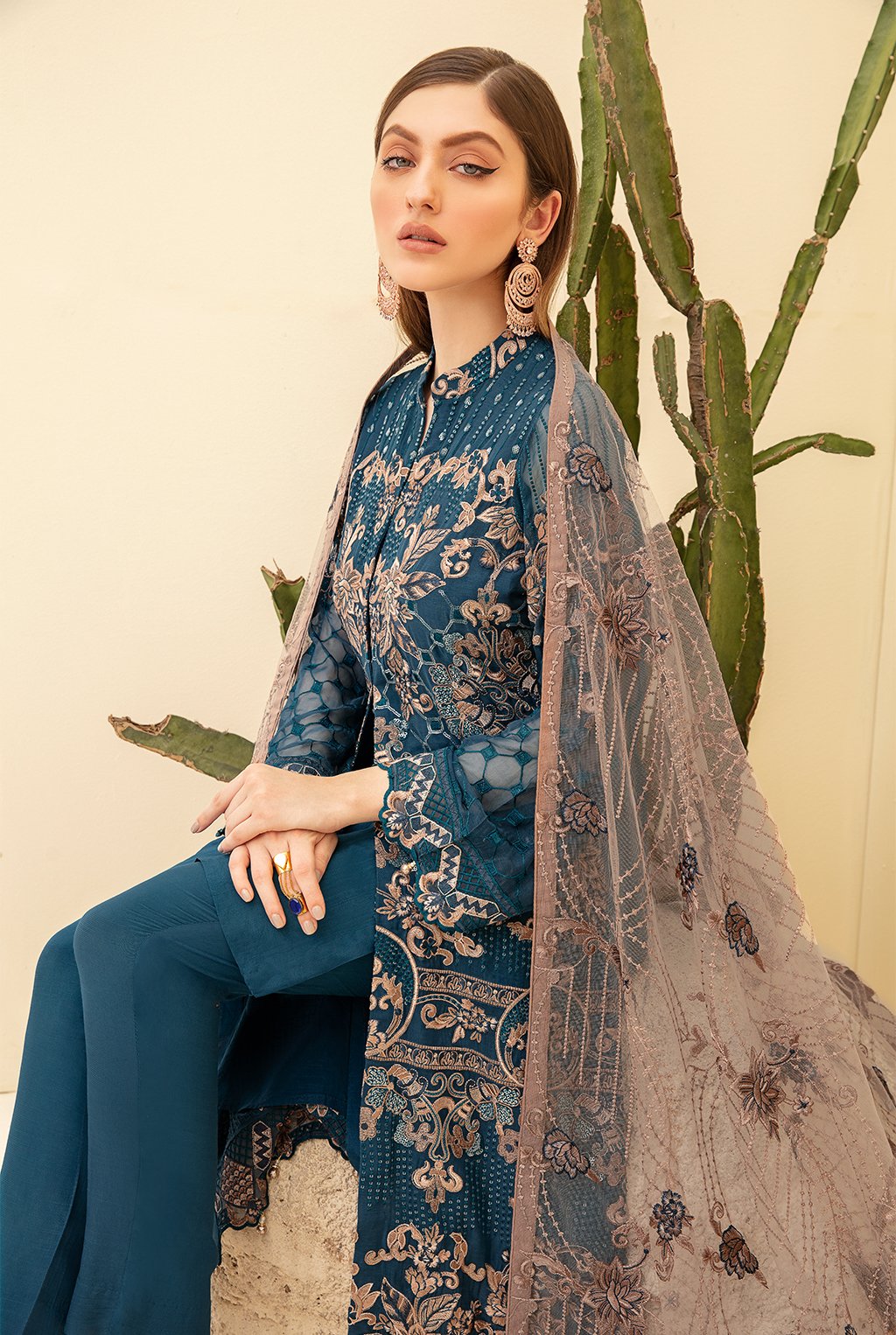 Rangoon By Ramsha Luxury Chiffon Embroidered Collection 2021 -100% Original Guaranteed