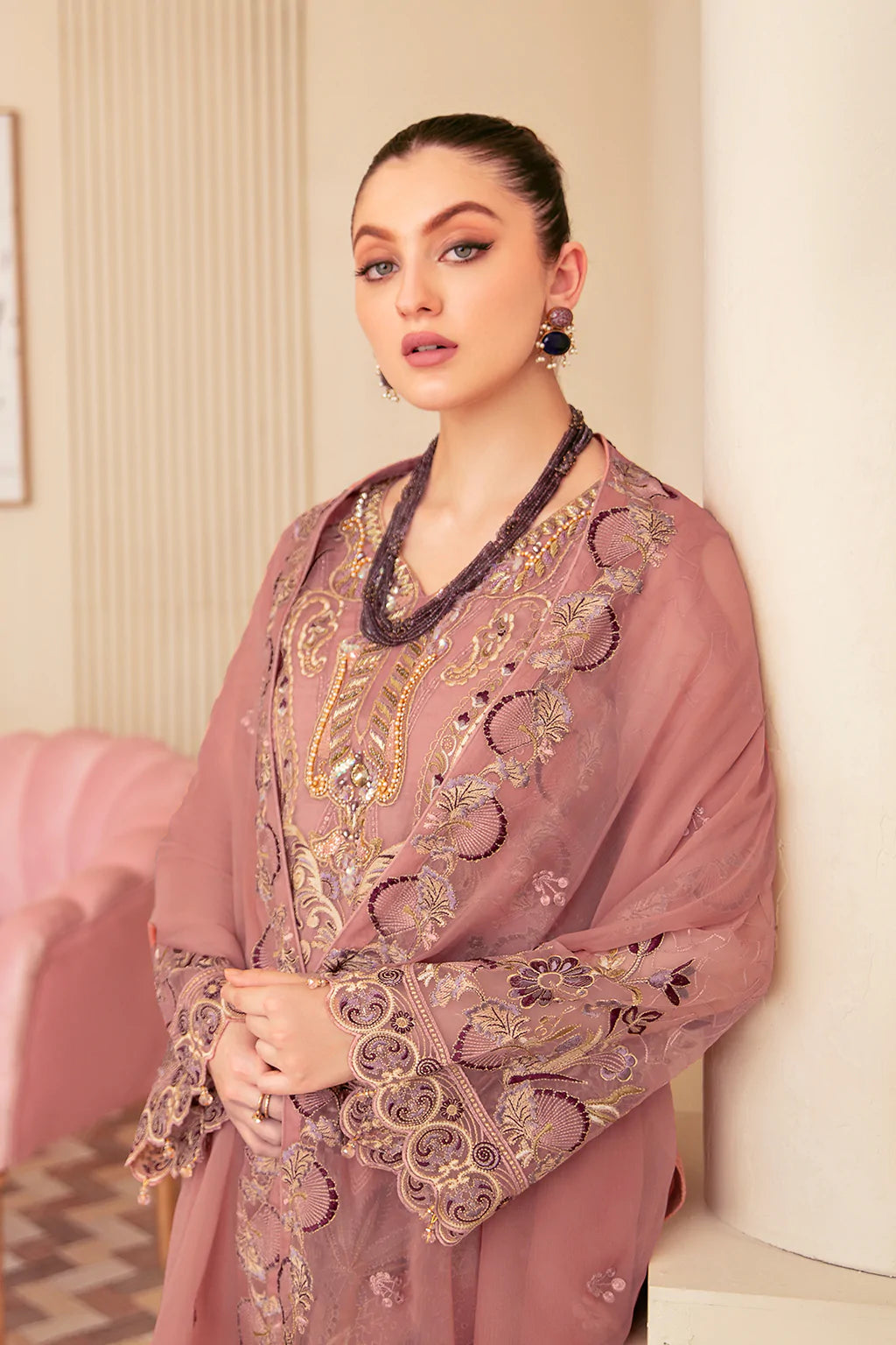 Minhal Embroidered Collection100% Original