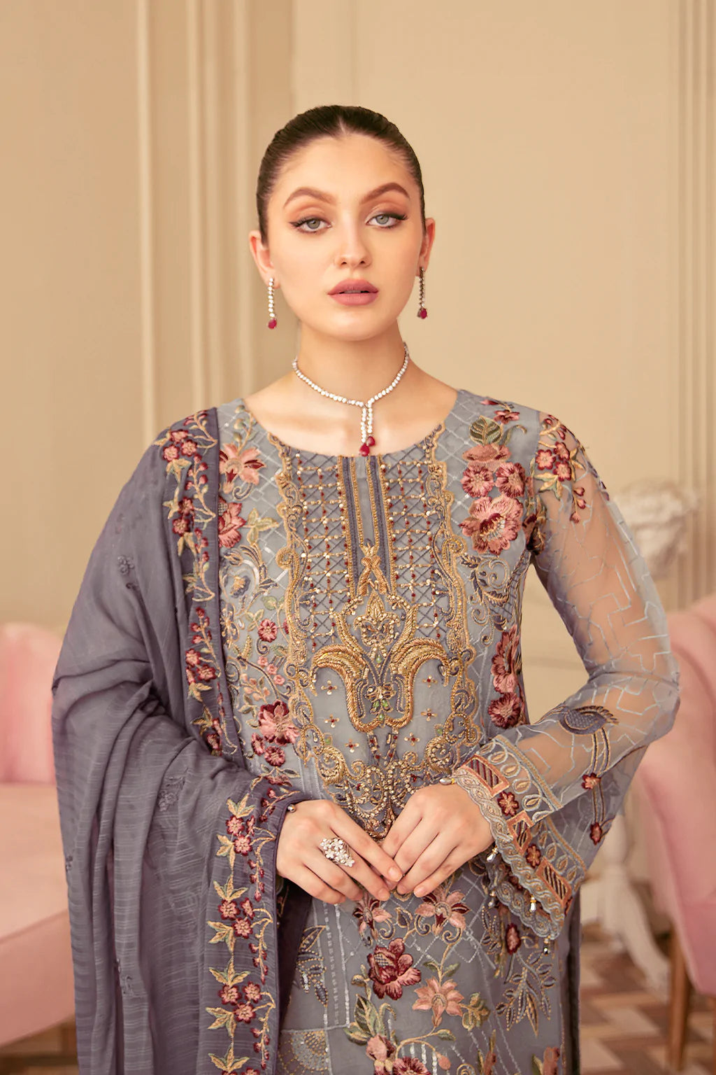 Minhal Embroidered Collection100% Original