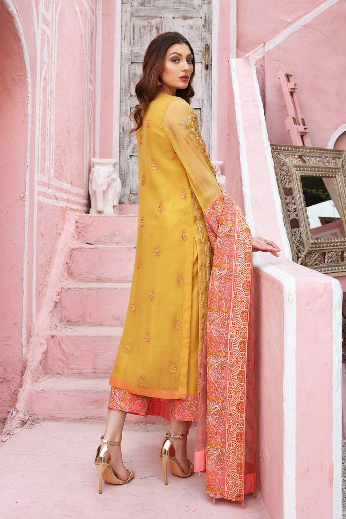 Charizma Chimmer Festive Chiffon Collection 2021-100% Original Guaranteed
