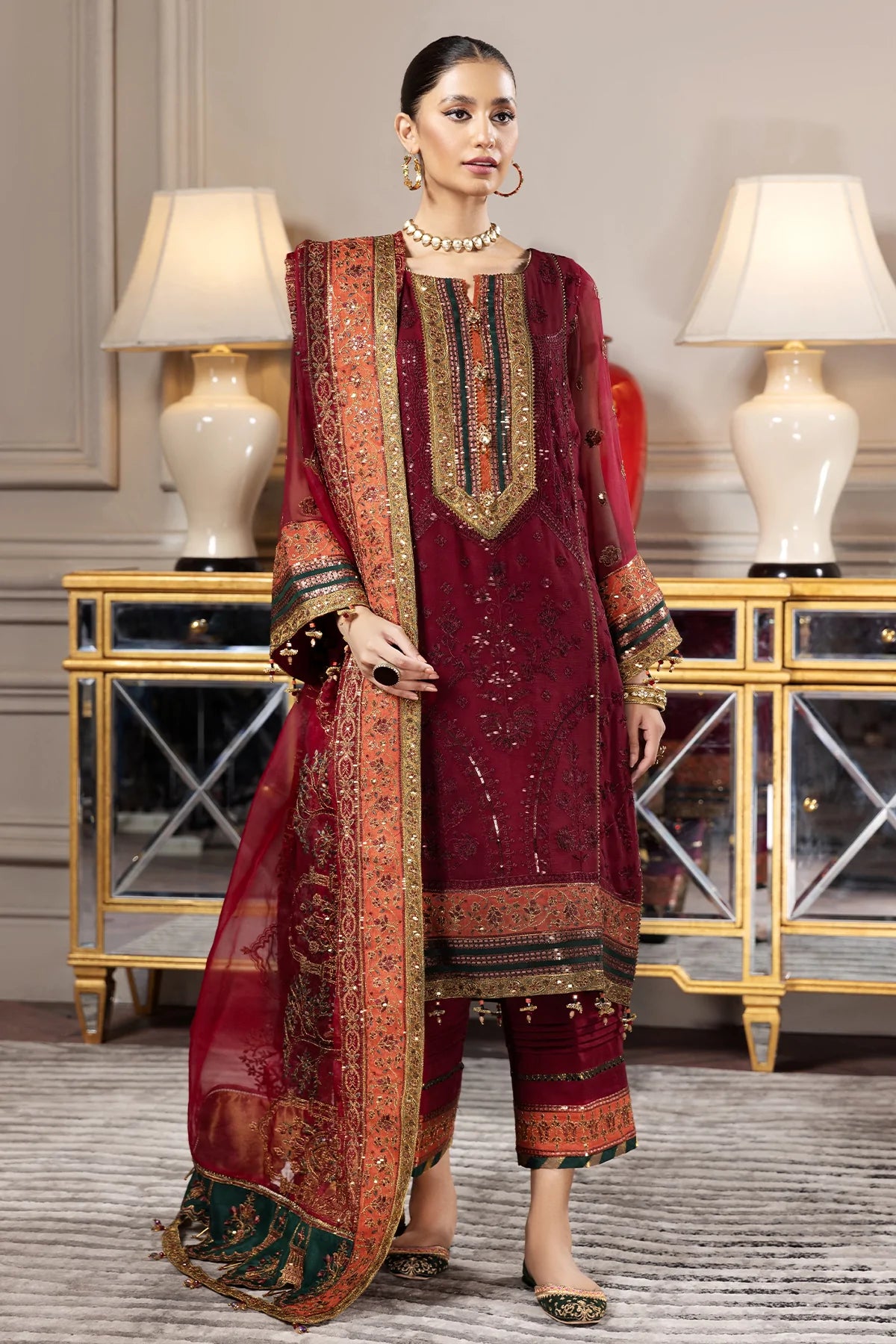 Alizeh Embroidered Chiffon Collection100% Original