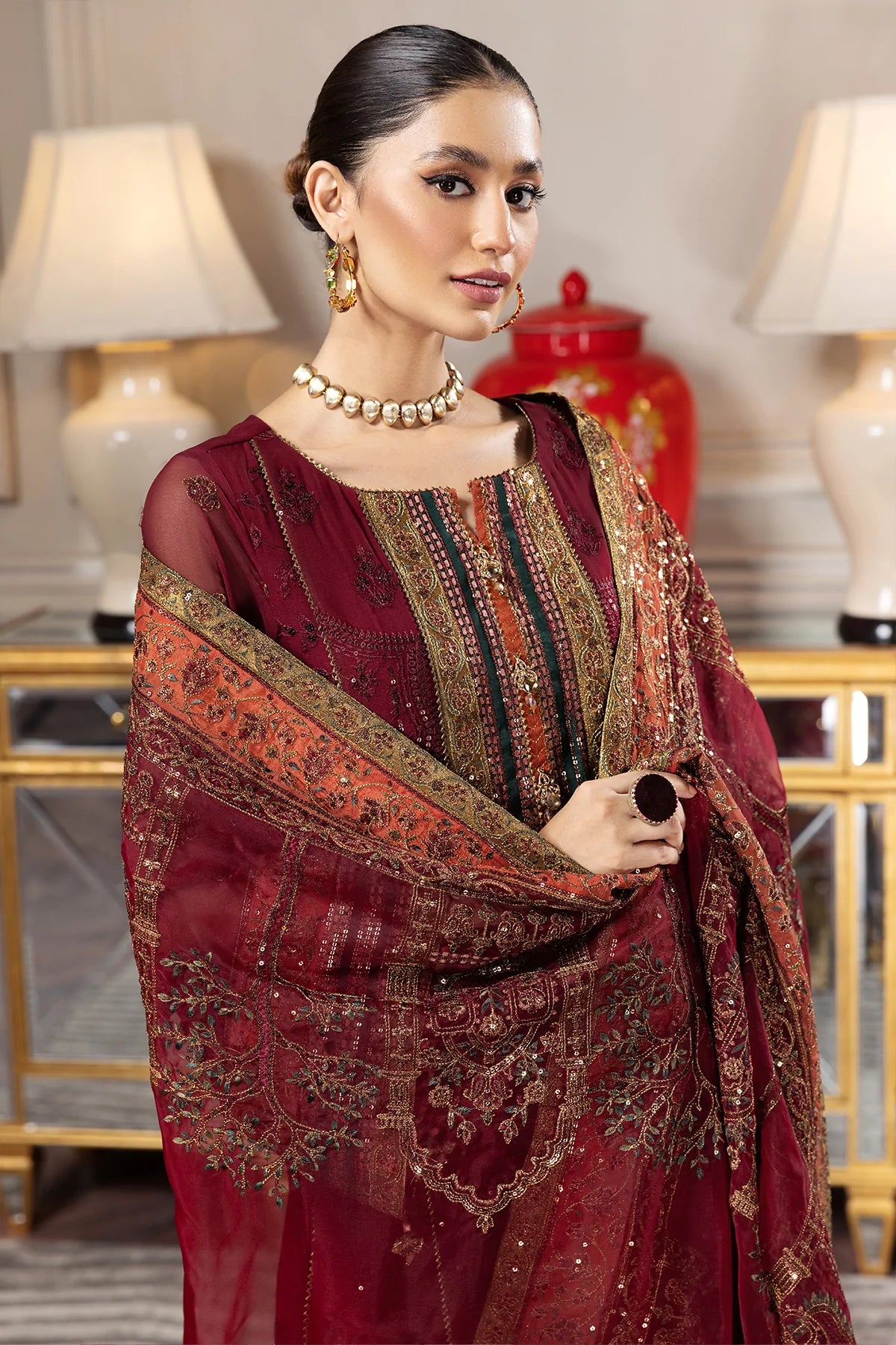 Alizeh Embroidered Chiffon Collection100% Original