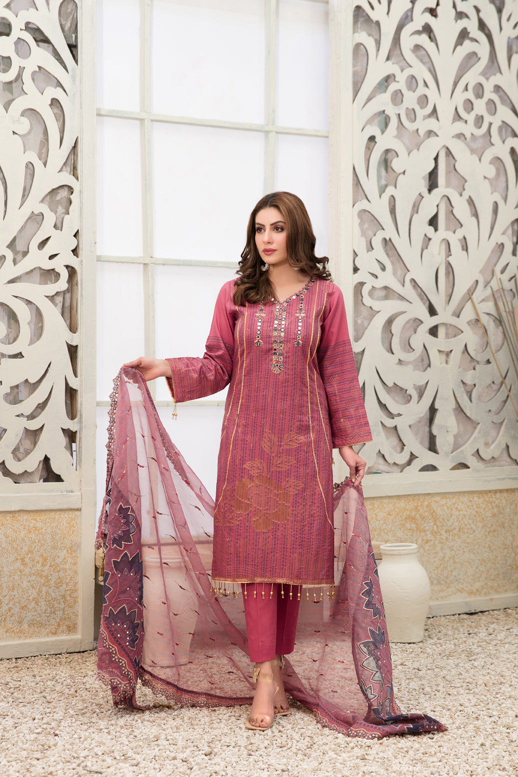 Giselle Printed And Embroidered Lawn Collection By Tawakkal