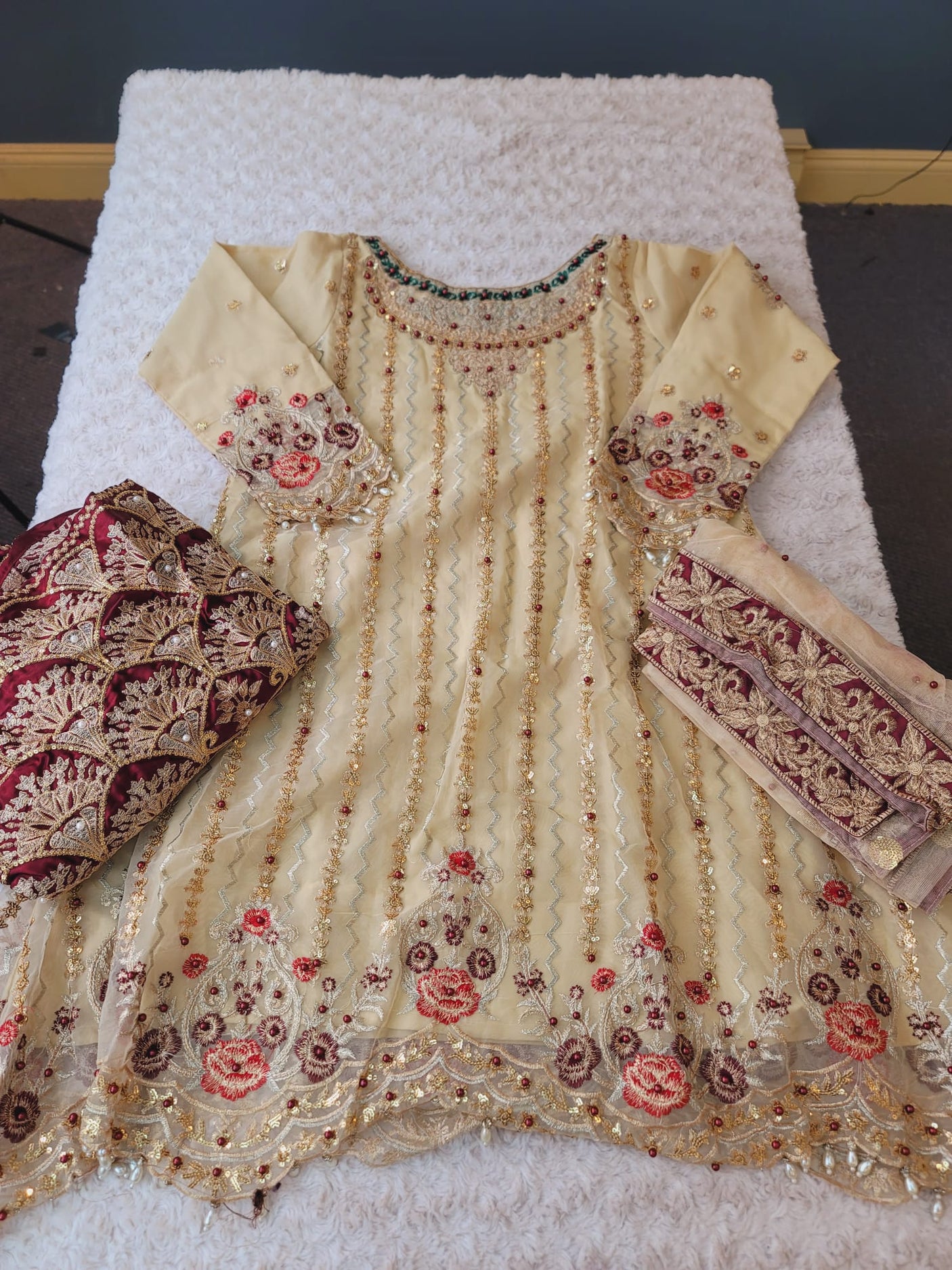 Pakistani Stitched Embroidery Party Wear Dresses Ready To Ship