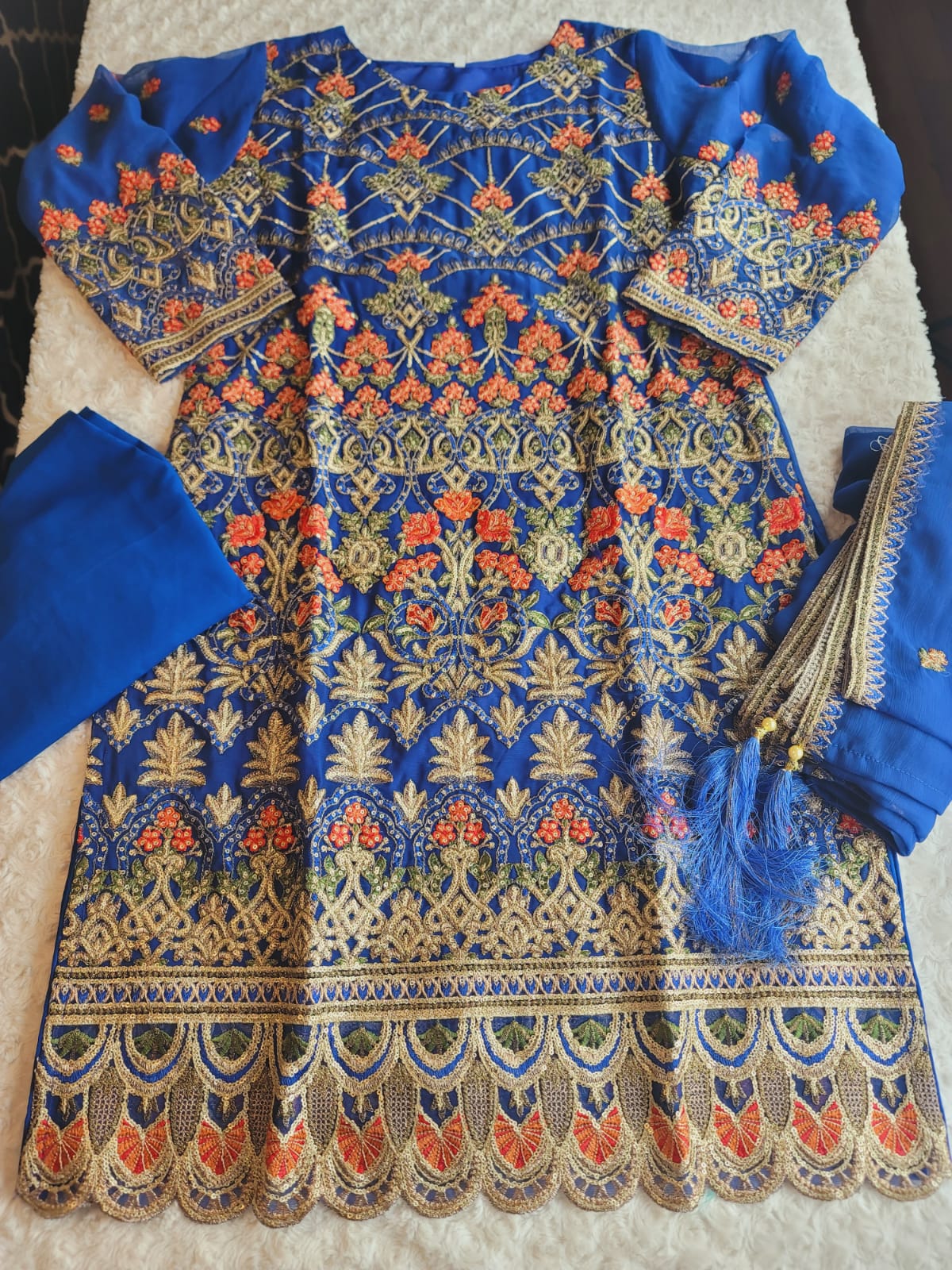 Pakistani Stitched Embroidery Party Wear Dresses Ready To Ship