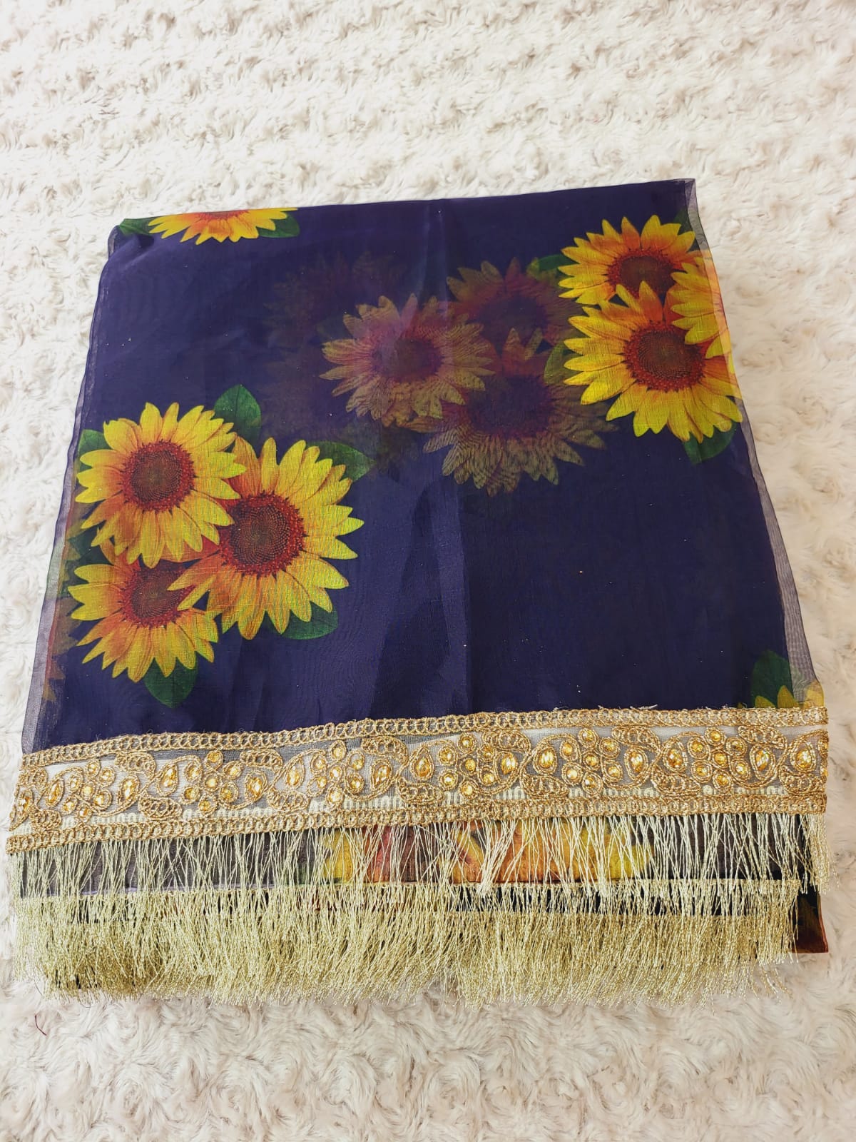 Pure Organza Saree with Stiched Blouse