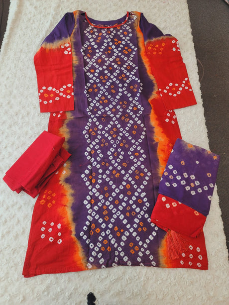Bangladeshi batik salwer kamiz