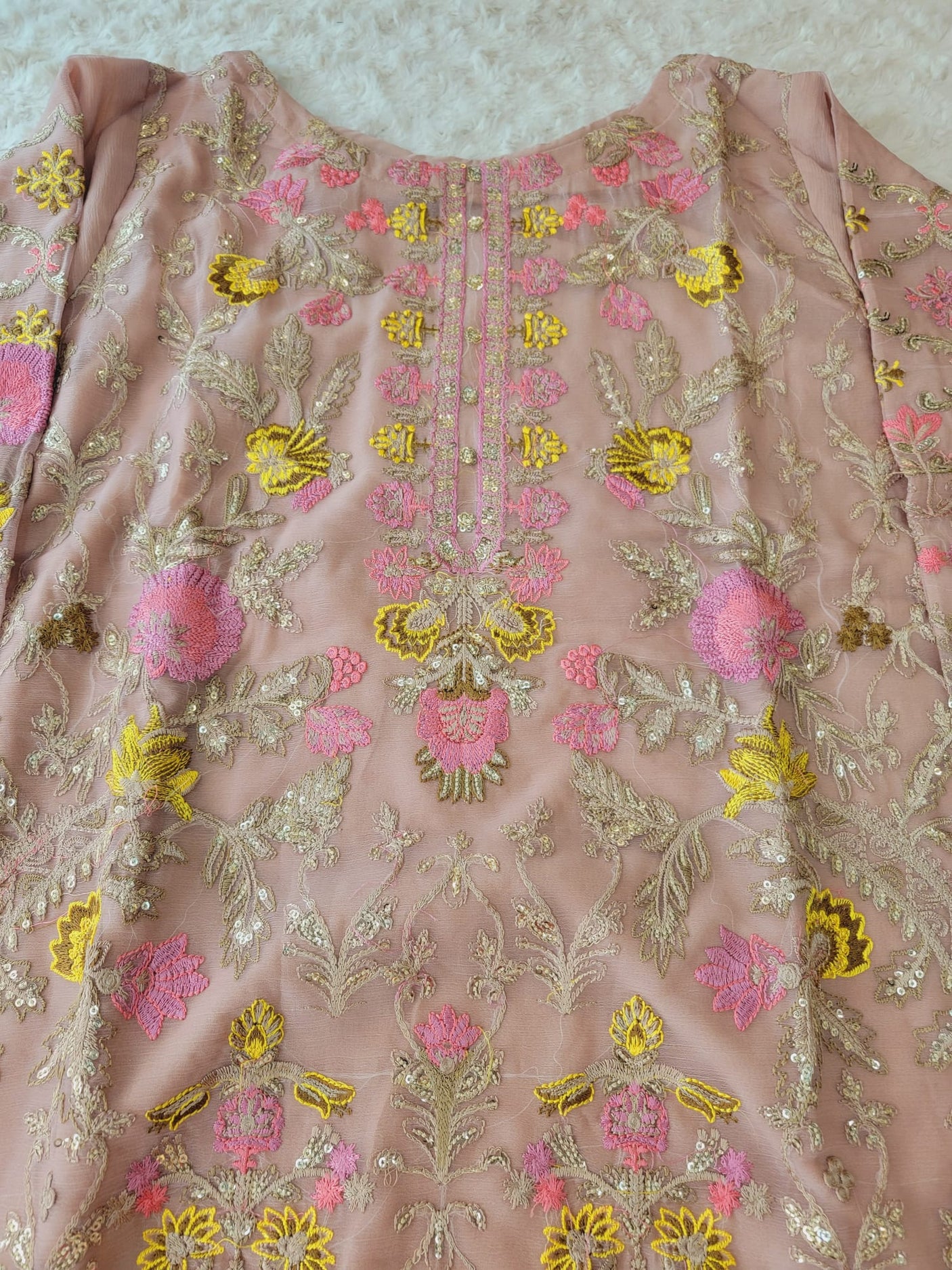 Pakistani Stitched Embroidery Party Wear Dresses Ready To Ship