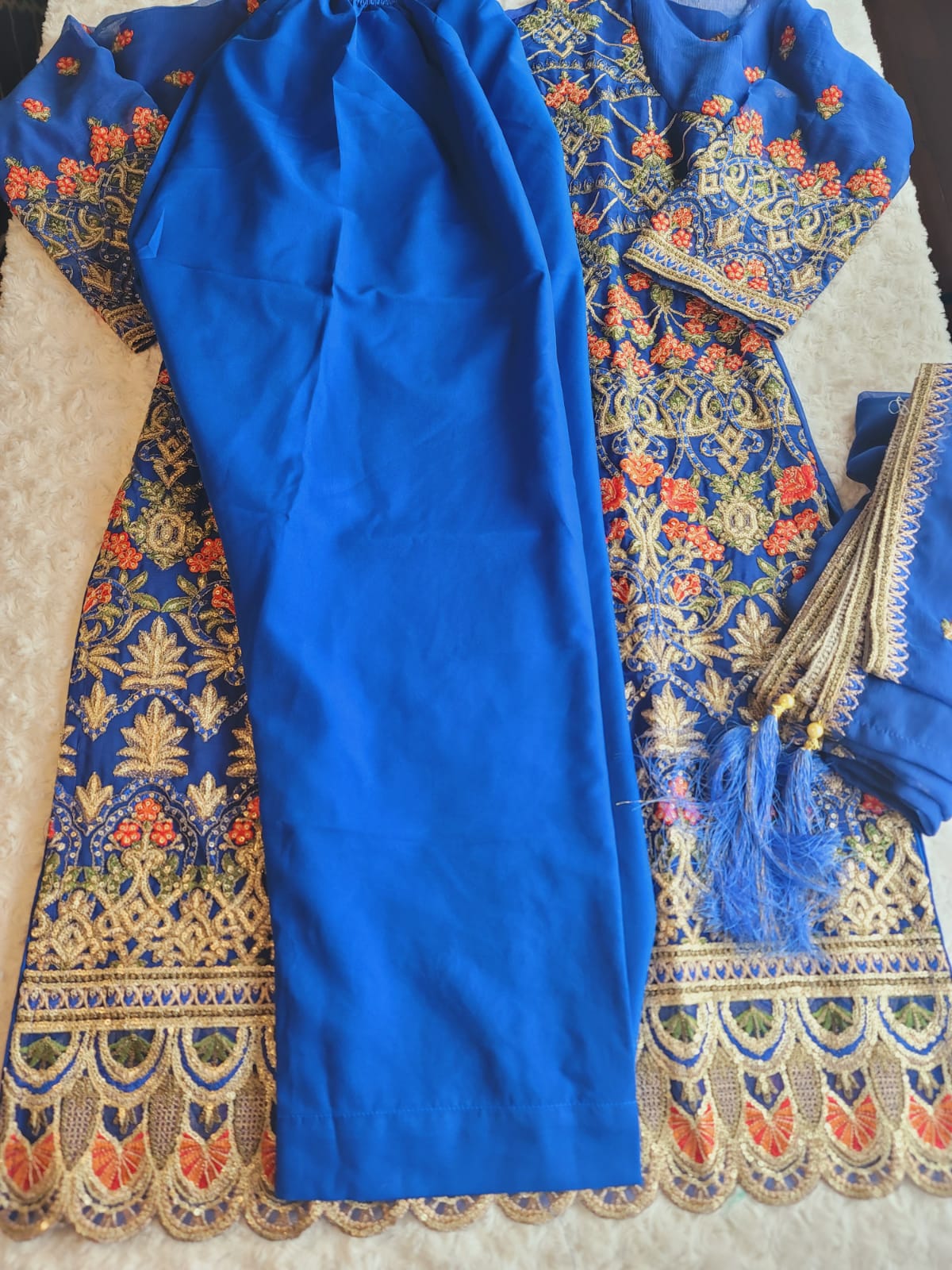 Pakistani Stitched Embroidery Party Wear Dresses Ready To Ship