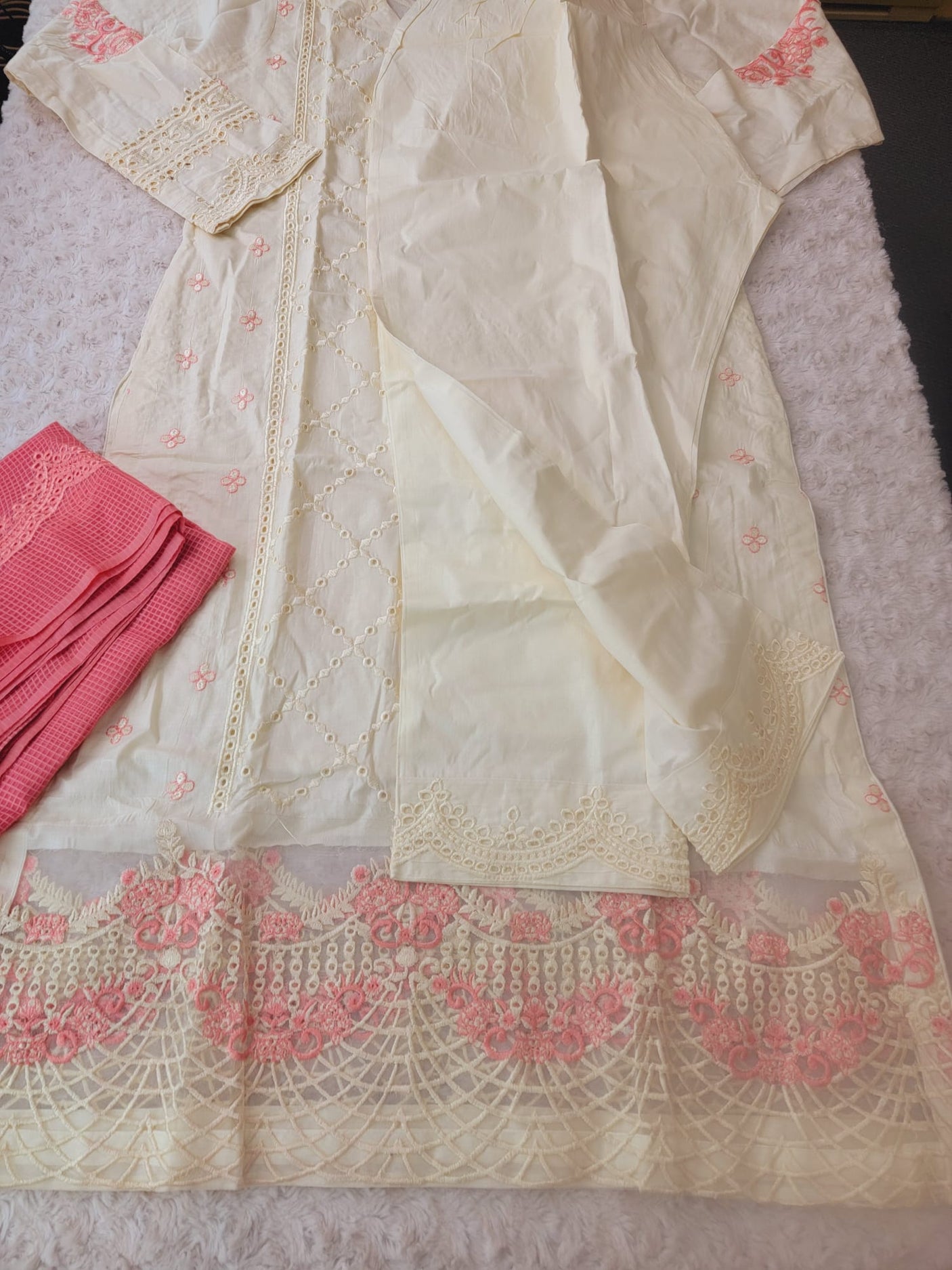 Pakistani Stitched Embroidery luxury lawn Dresses Ready To Ship