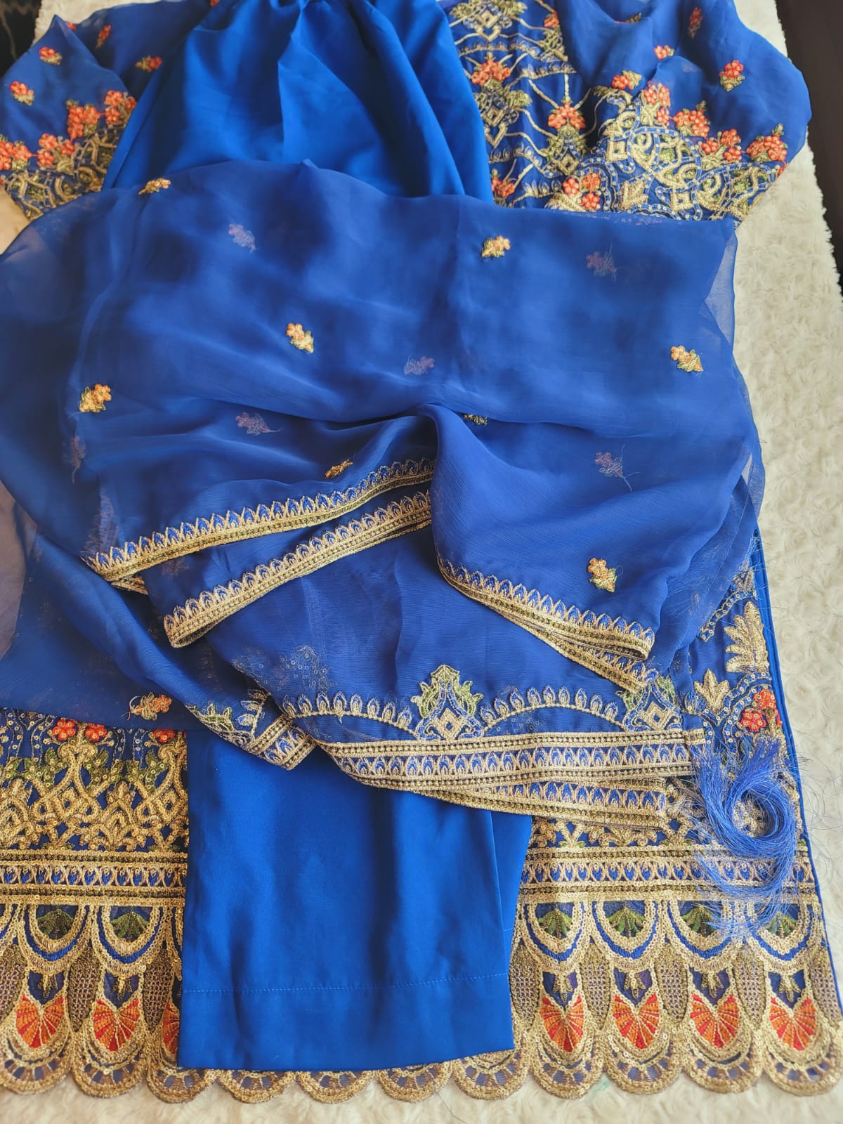 Pakistani Stitched Embroidery Party Wear Dresses Ready To Ship