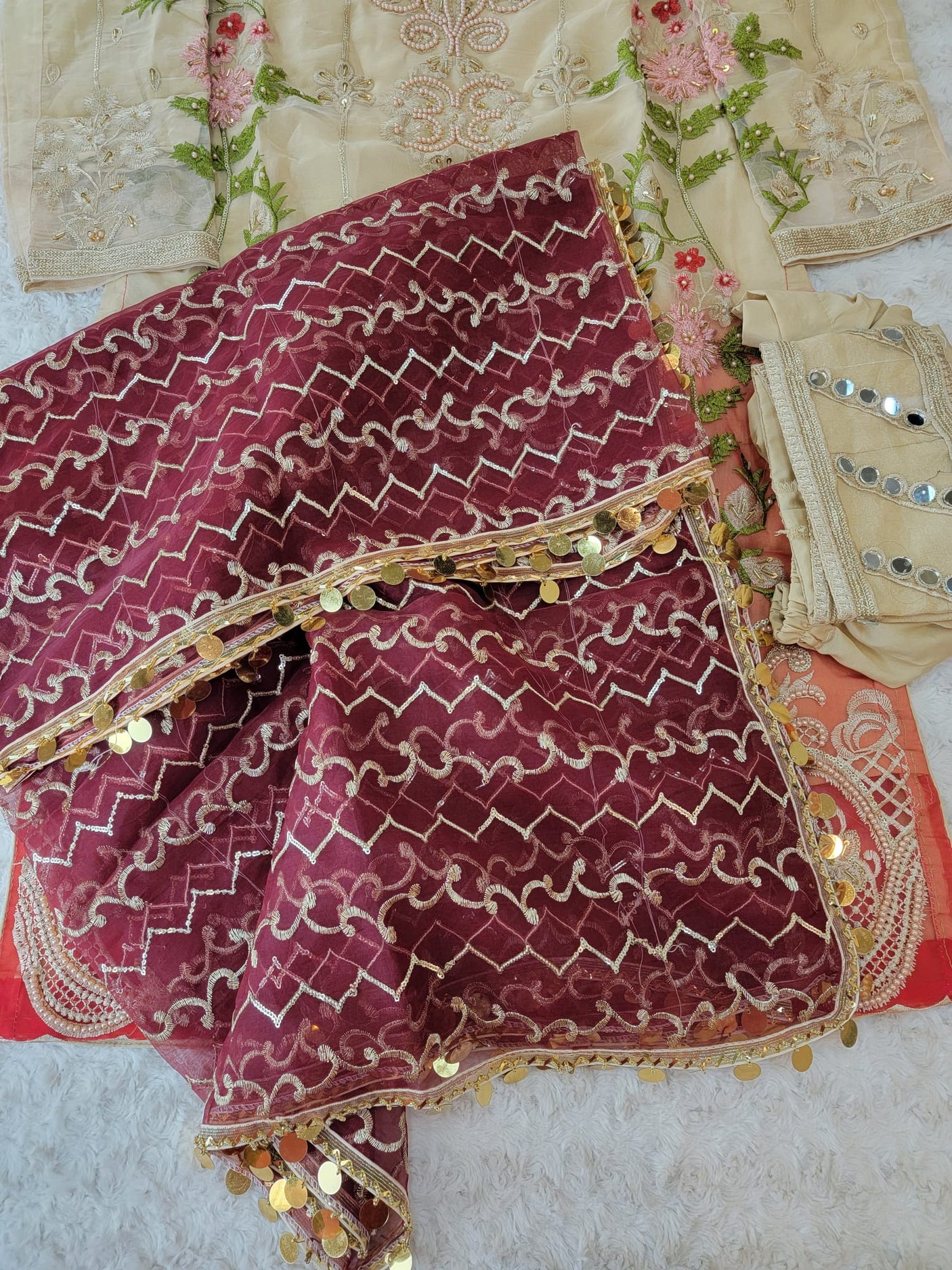 Pakistani Stitched Embroidery Party Wear Dresses Ready To Ship