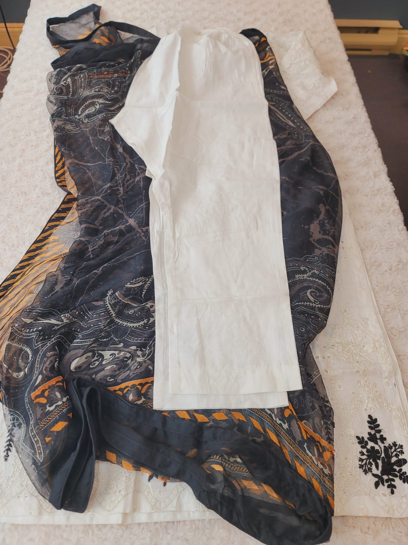 Pakistani Stitched lawn Embroidered Salwar kameez ready to ship