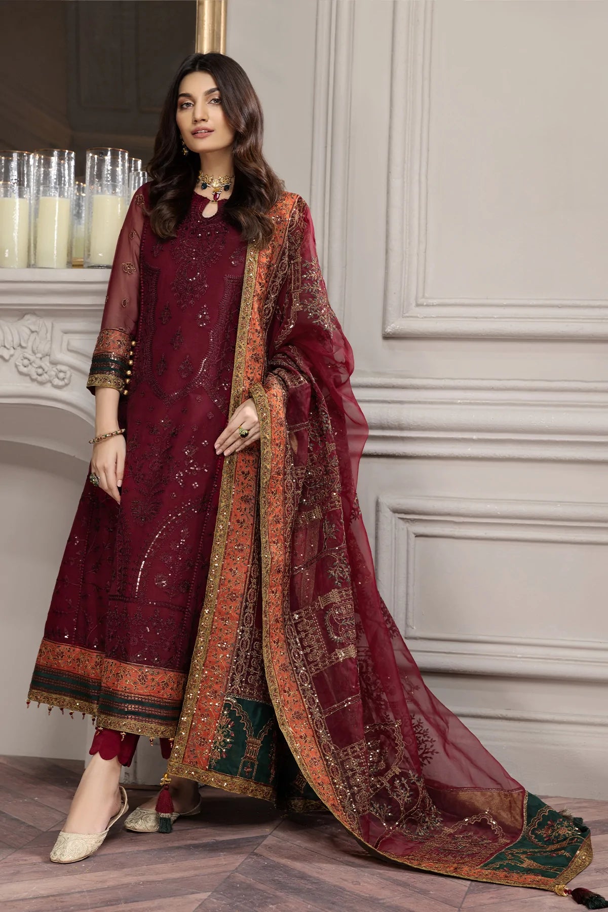 Alizeh Embroidered Chiffon Collection100% Original