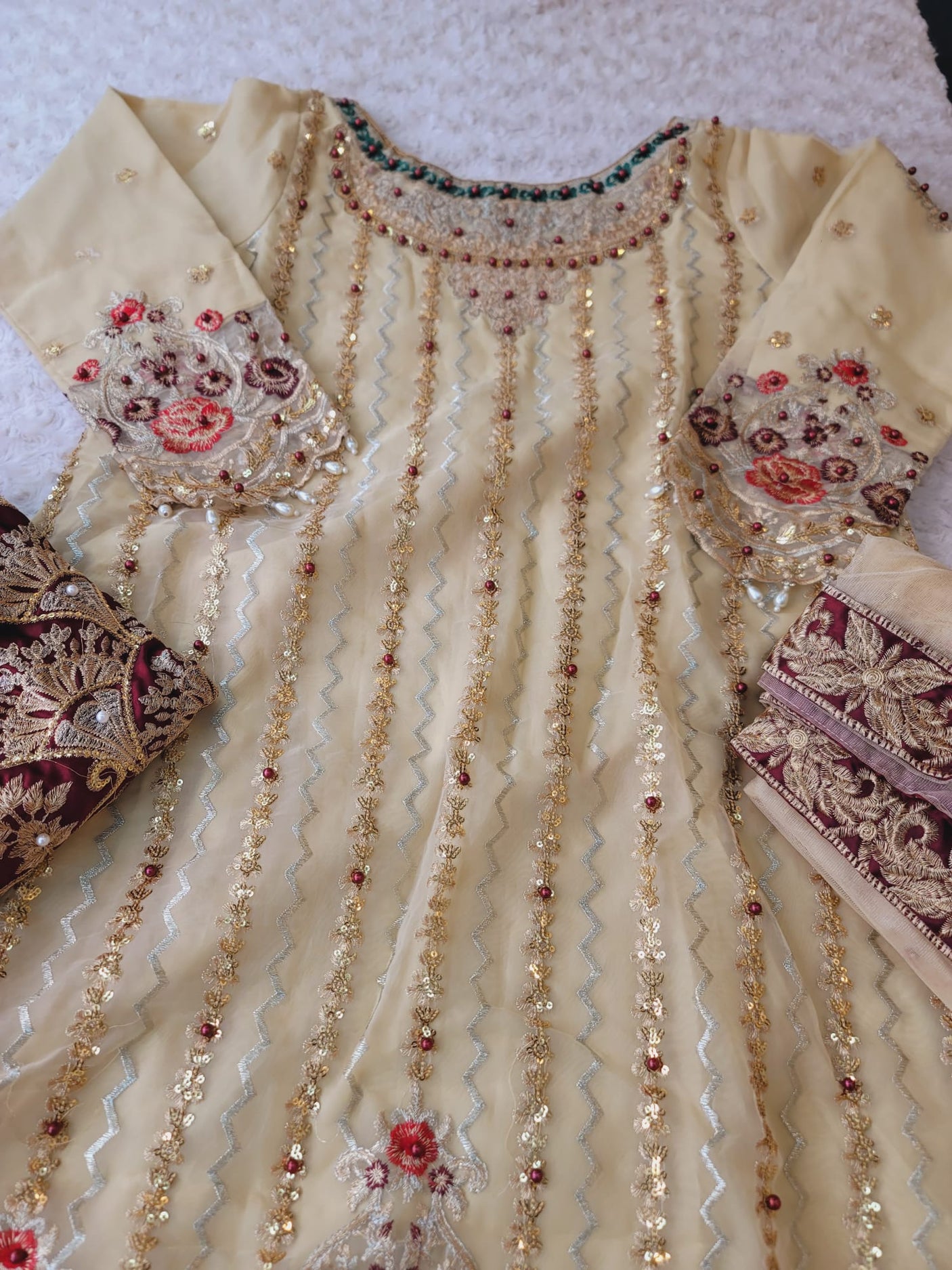 Pakistani Stitched Embroidery Party Wear Dresses Ready To Ship