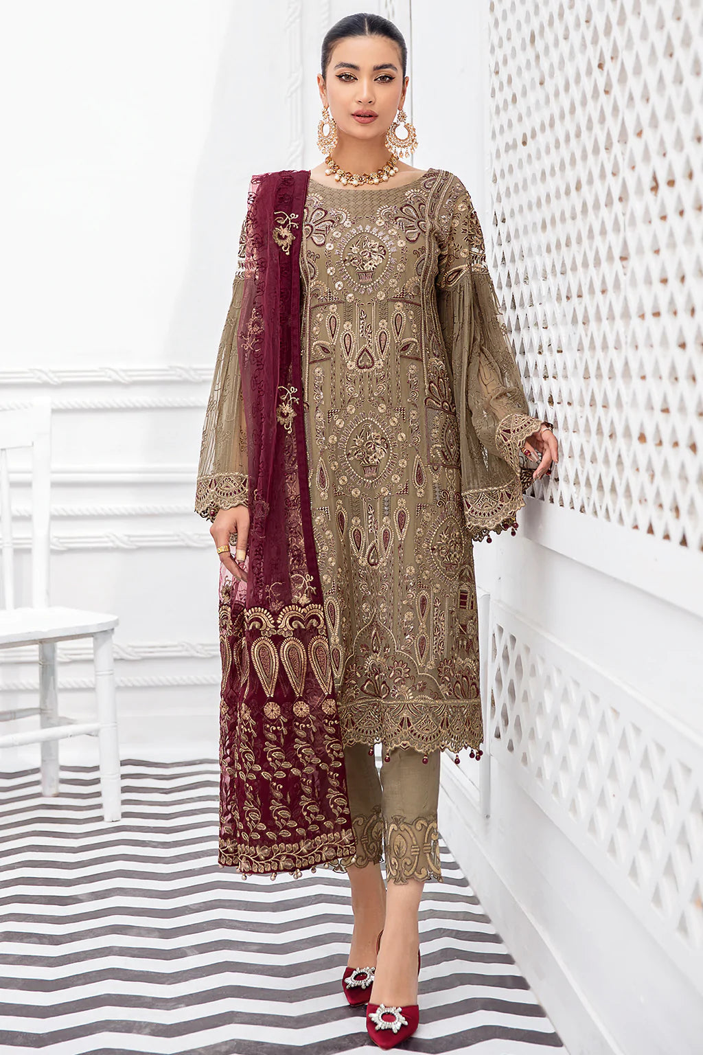 Rangoon By Ramsha Luxury Chiffon Embroidered Collection
