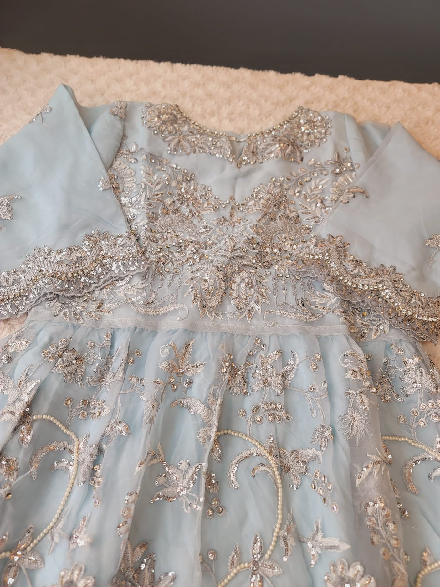 Pakistani Stitched Embroidery Party Wear Dresses Ready To Ship