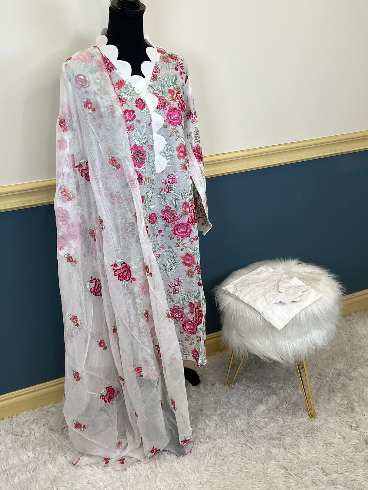 Luxury Embroidered lawn Ready To Ship