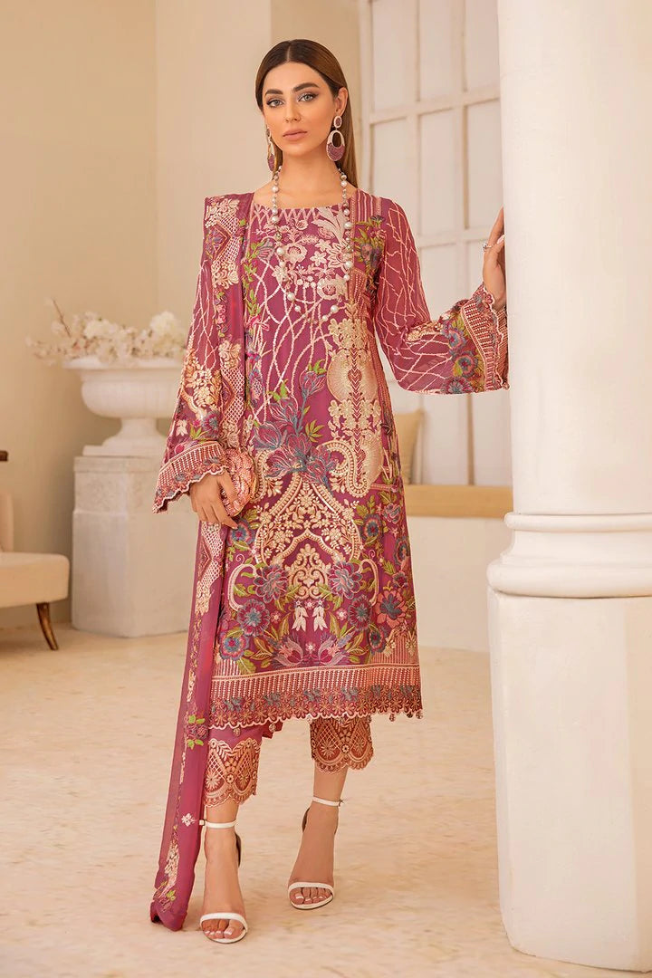 Chevron by Ramsha Luxury Chiffon Embroidered Collection 100% Original Guaranteed
