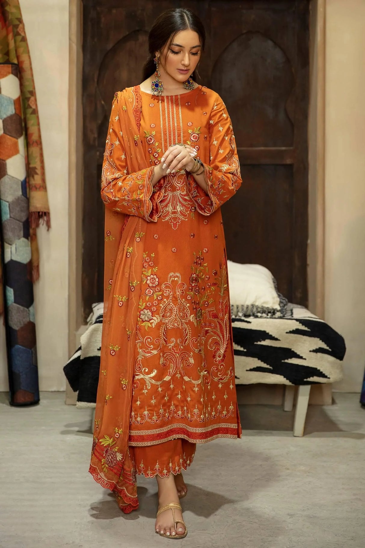 Aarzo by Charizma Premium Embroidered Luxury Chiffon Collection 100% Original