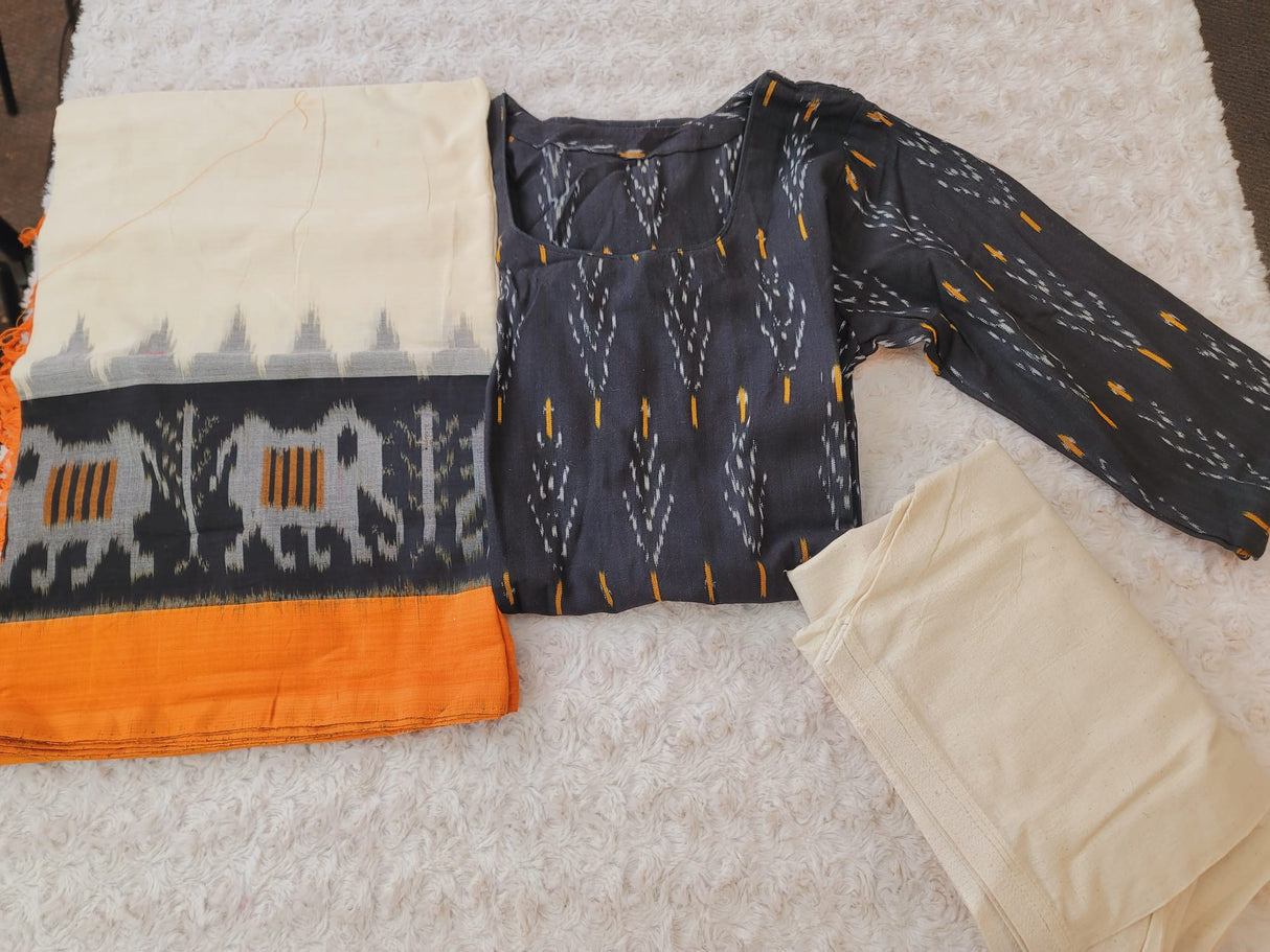 Handloom Ikkat Salwer Kamiz