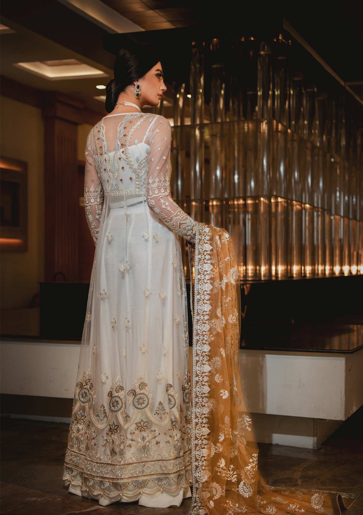 AIK Embroidered Chiffon Collection-100% Original Guaranteed