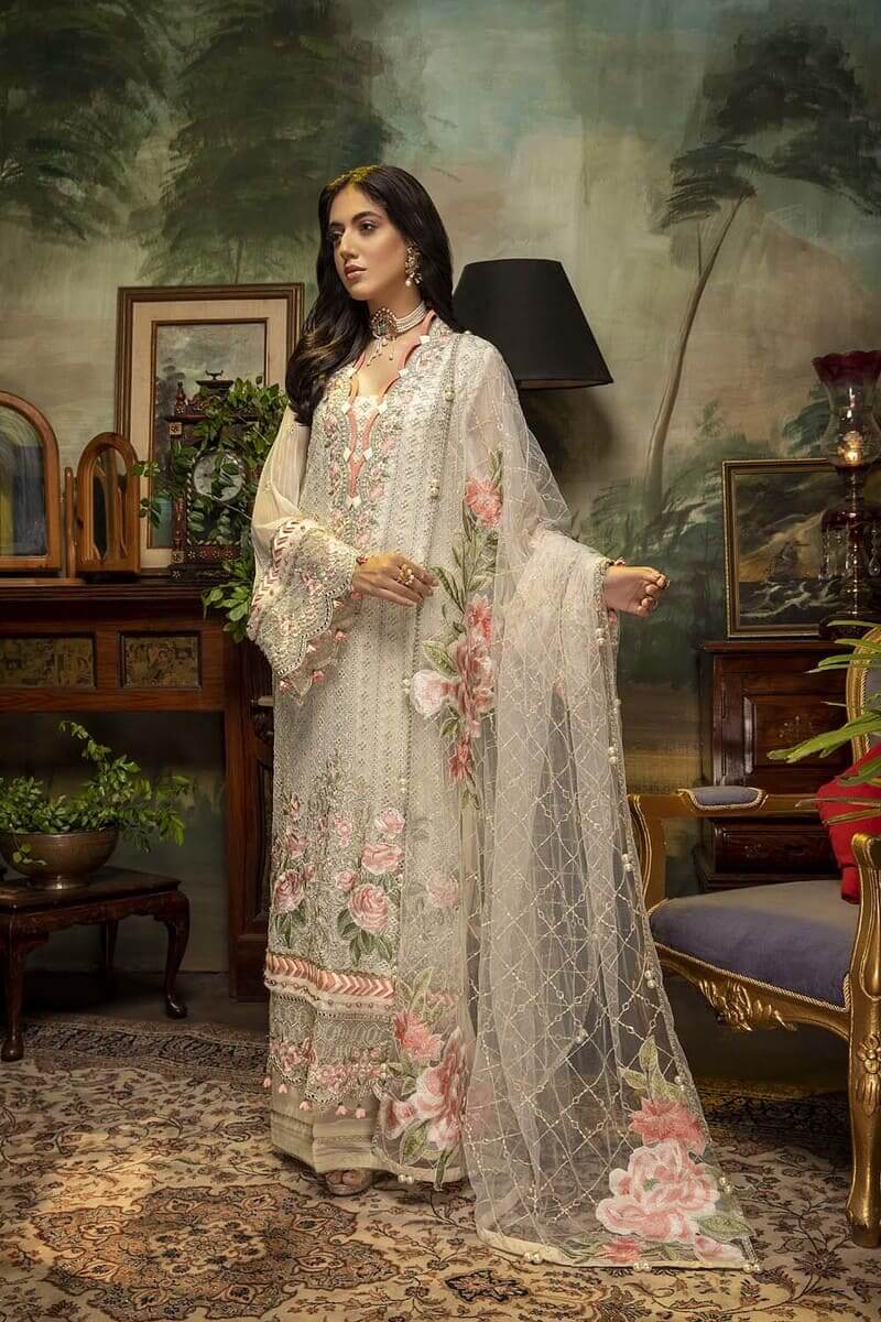 Adan Libas Guzarish Chikankari Luxury Chiffon Embroidered Collection 2021 -100% Original Guaranteed