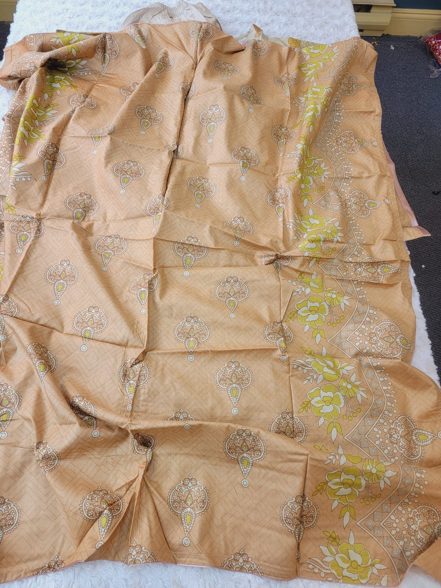 Pakistani linen Embroidered Salwar kameez Ready To Ship