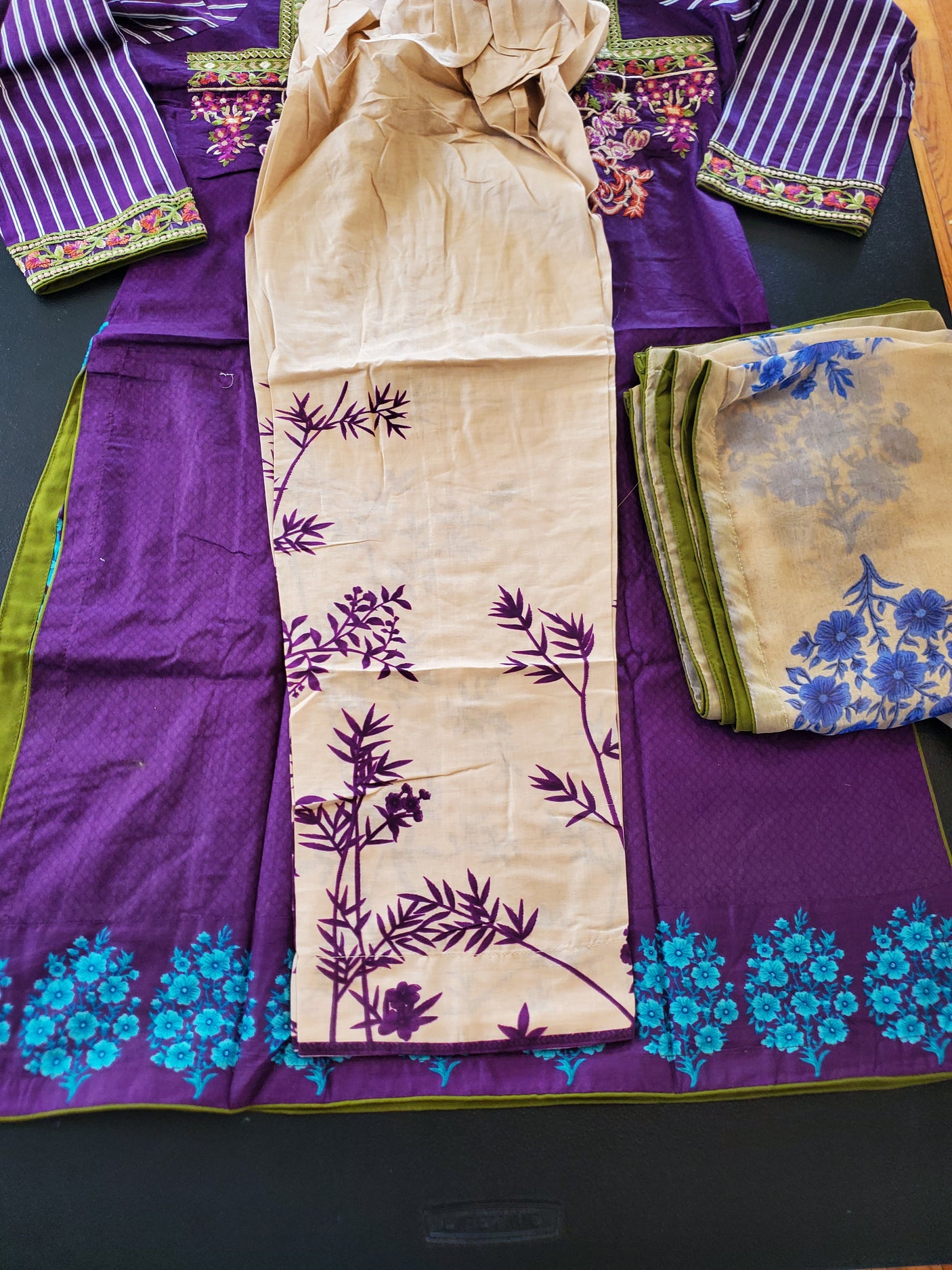 Pakistani Stitched Embroidery Lawn Suit Ready To Ship