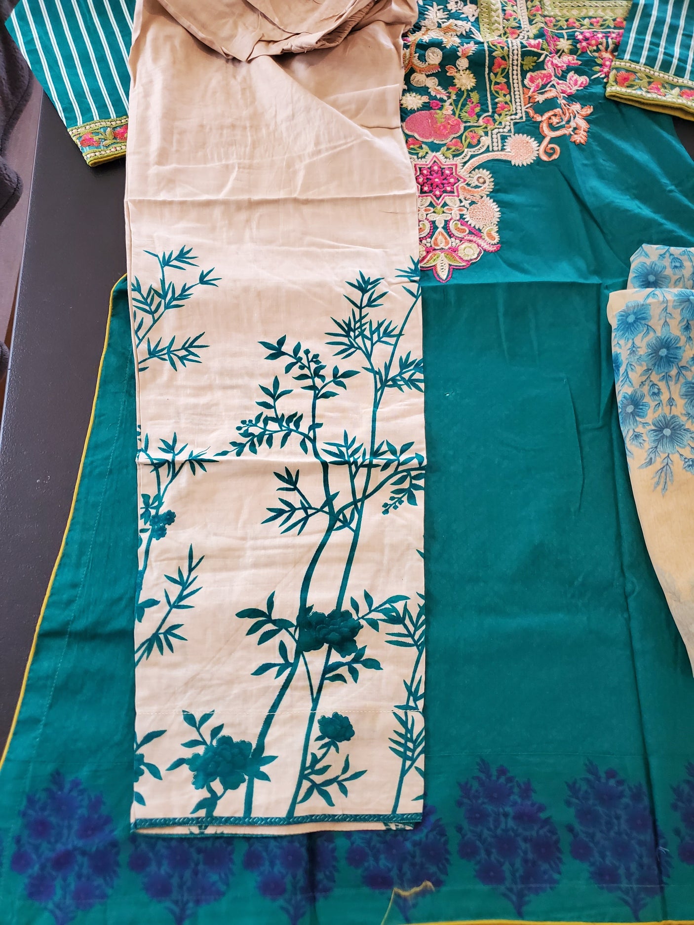 Pakistani Stitched Embroidery Lawn Suit Ready To Ship