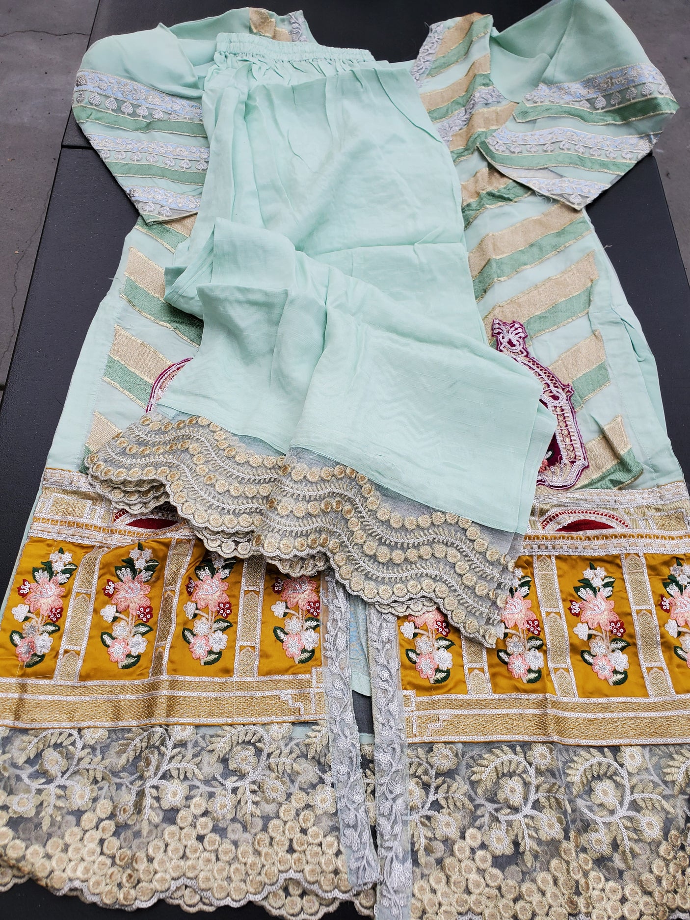 Pakistani Stitched Embroidery Party Wear Dresses Ready To Ship