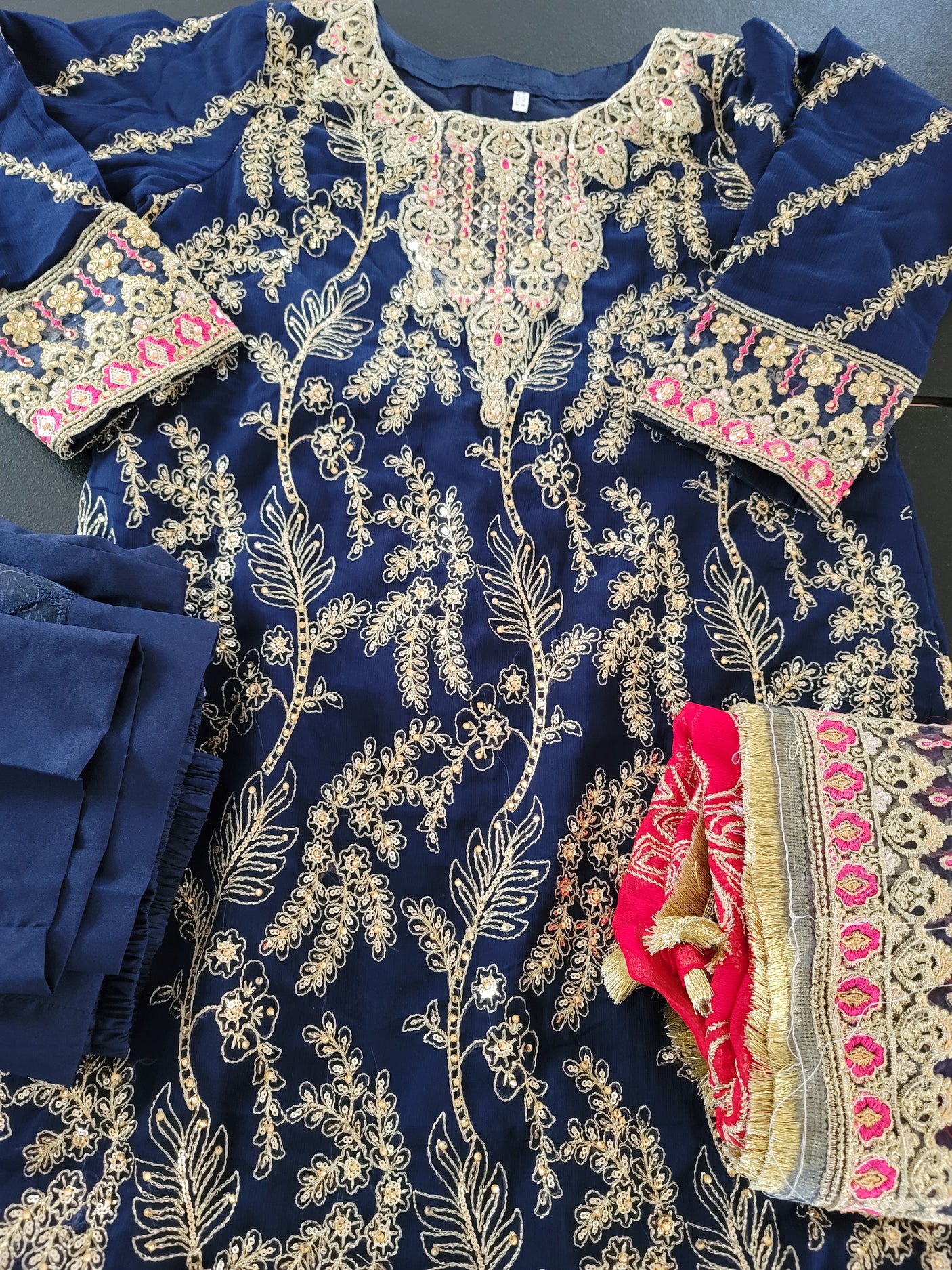 Pakistani Stitched Embroidery Party Wear Dresses Ready To Ship