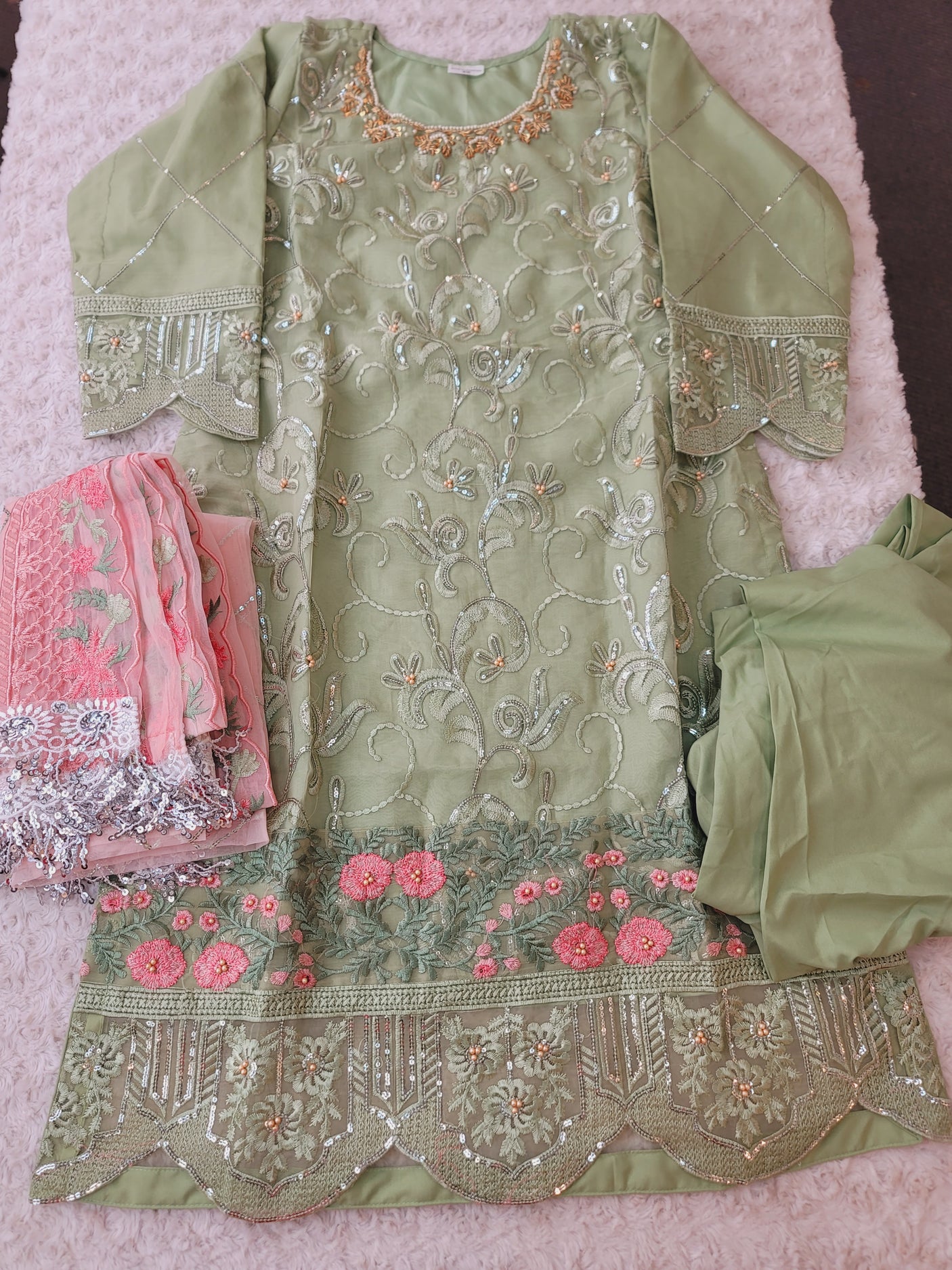 Pakistani Embroidered Party wear Ready To Ship