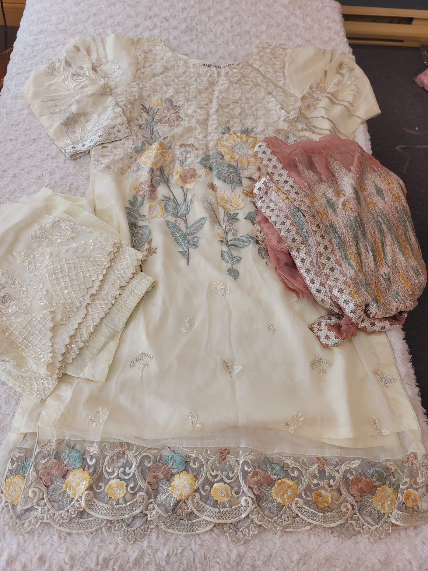 Pakistani Stitched Embroidery Party Wear Dresses Ready To Ship