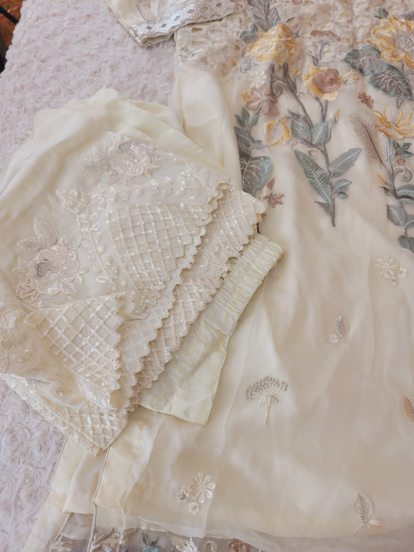 Pakistani Stitched Embroidery Party Wear Dresses Ready To Ship