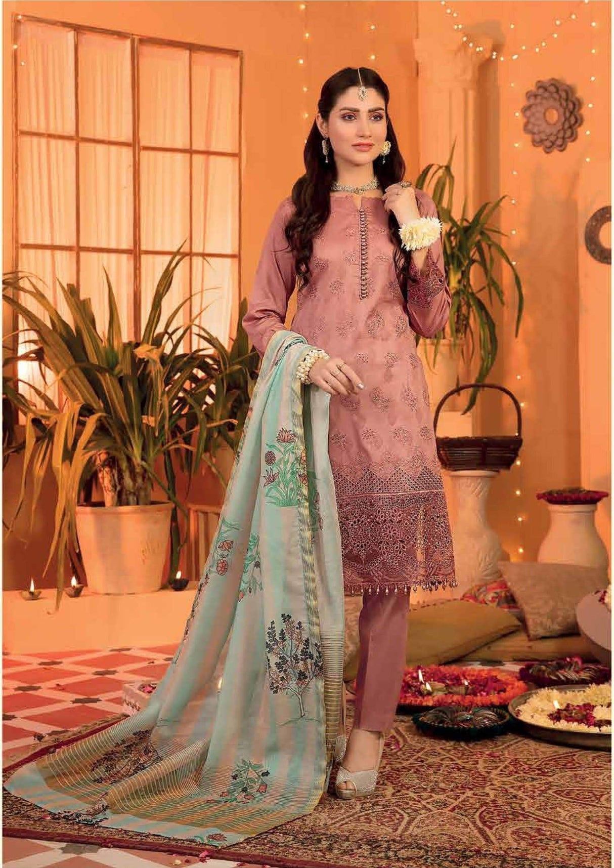 FESTIVE LUXURY By Tawakkal Embroidered Lawn Collection 2021 -100% Original Guaranteed