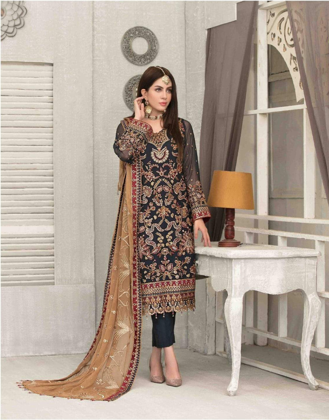 Bala By Tawakkal Chiffon Embroidered Collection 2021 -100% Original Guaranteed