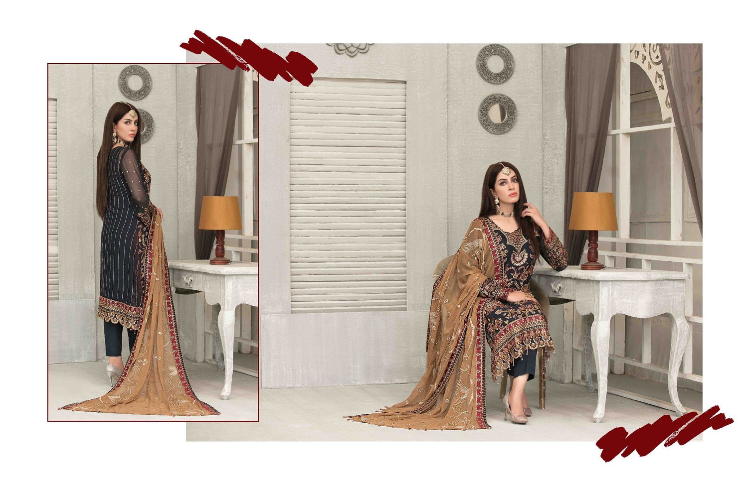 Bala By Tawakkal Chiffon Embroidered Collection 2021 -100% Original Guaranteed