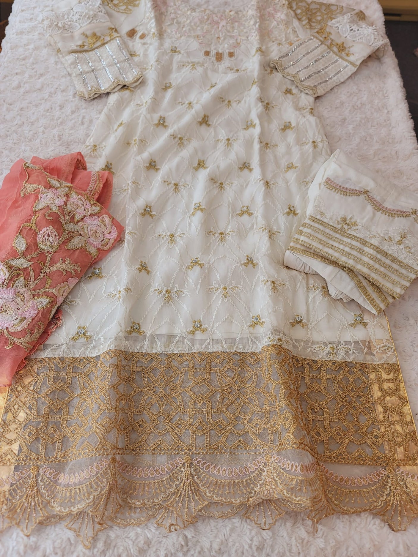Pakistani Stitched Embroidery Party Wear Dresses Ready To Ship
