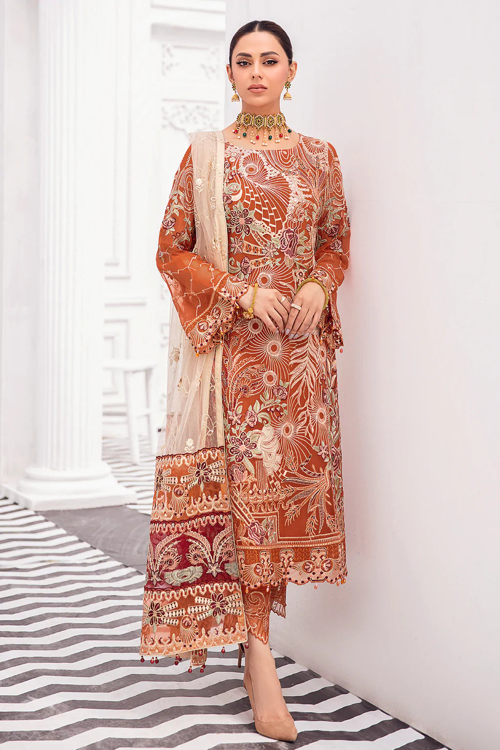 Rangoon By Ramsha Luxury Chiffon Embroidered Collection