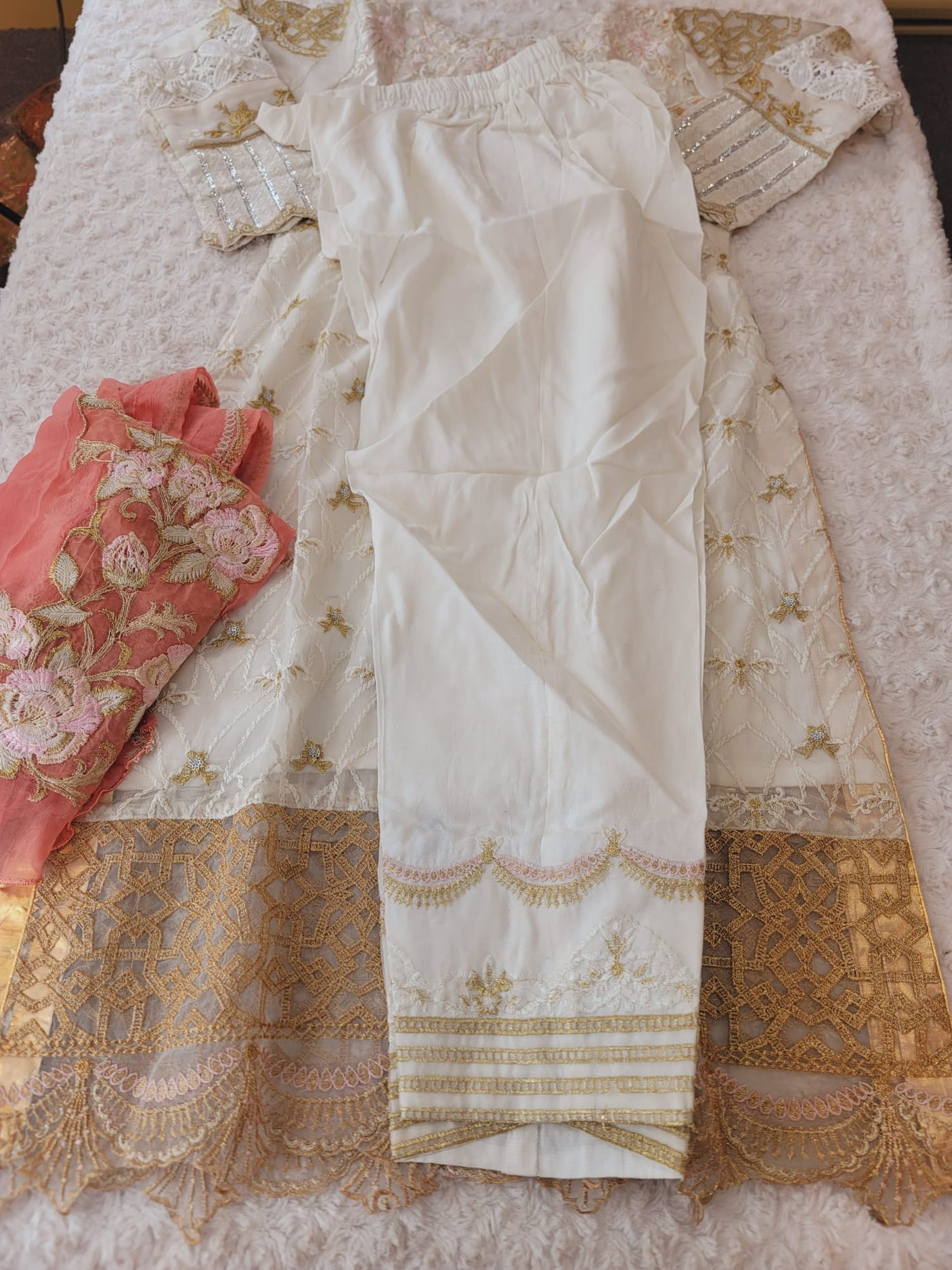 Pakistani Stitched Embroidery Party Wear Dresses Ready To Ship