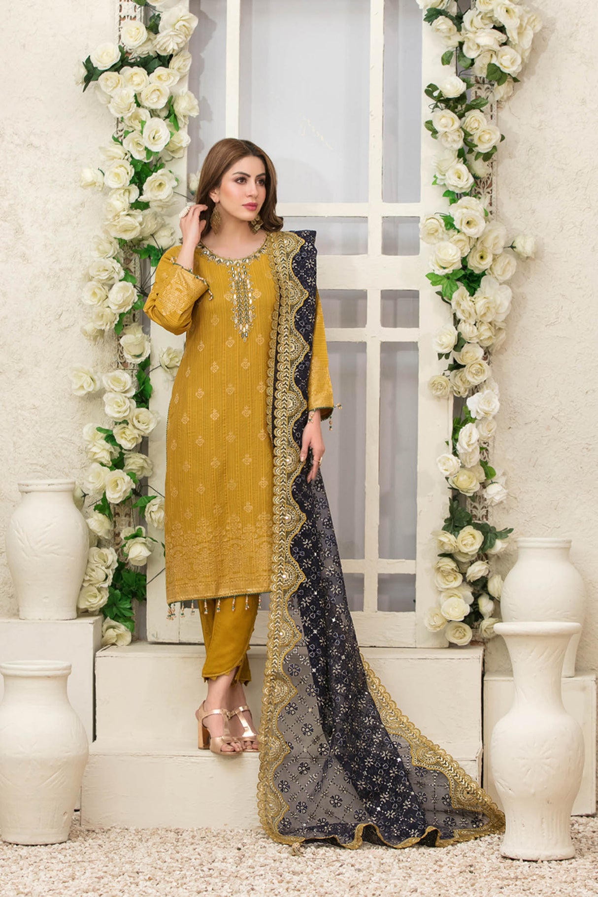 Giselle Printed And Embroidered Lawn Collection By Tawakkal 100% Original