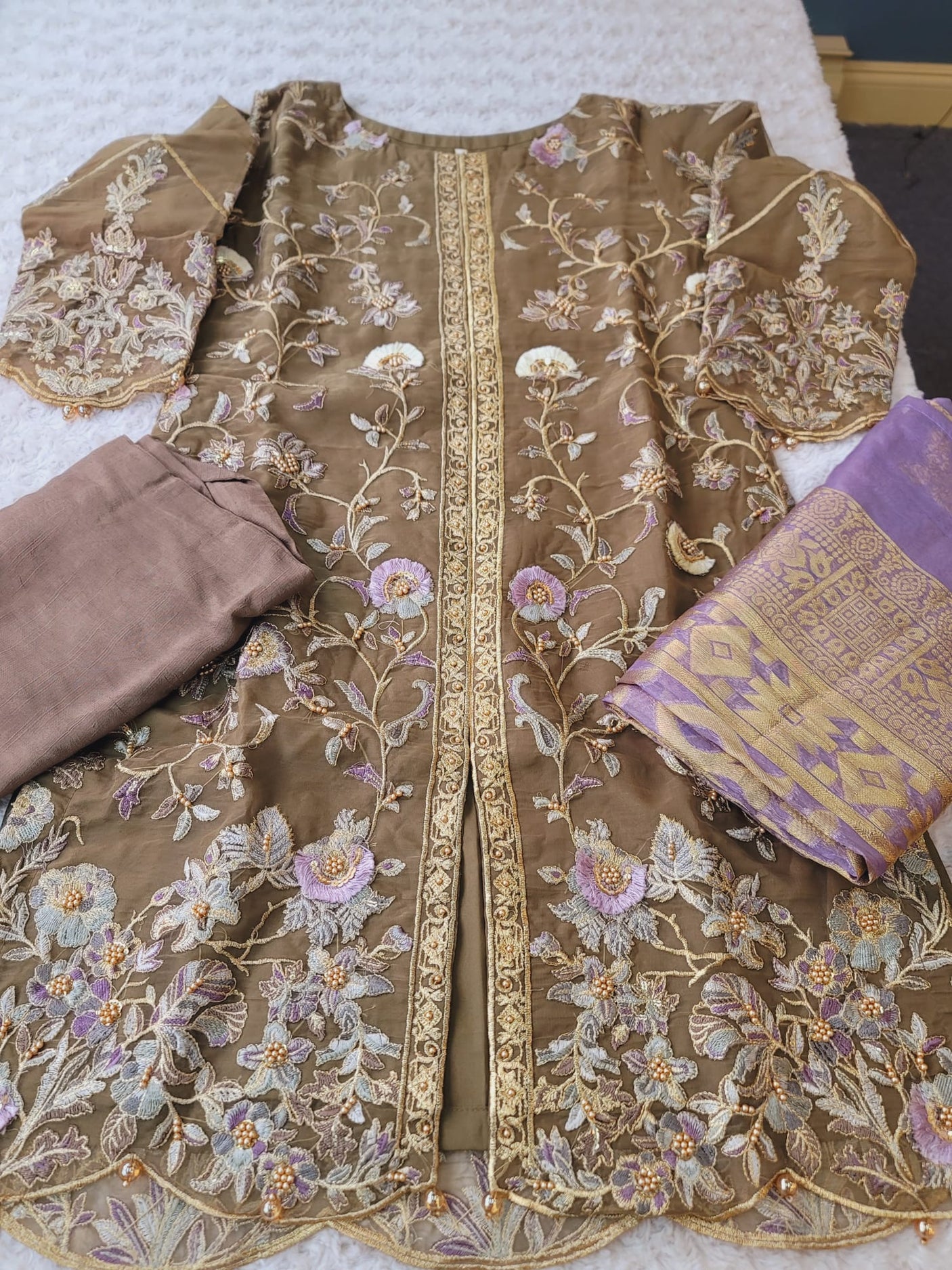 Pakistani Stitched Embroidery Party Wear Dresses Ready To Ship