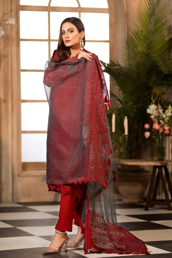 Charizma Chimmer Festive Chiffon Collection 2021-100% Original Guaranteed