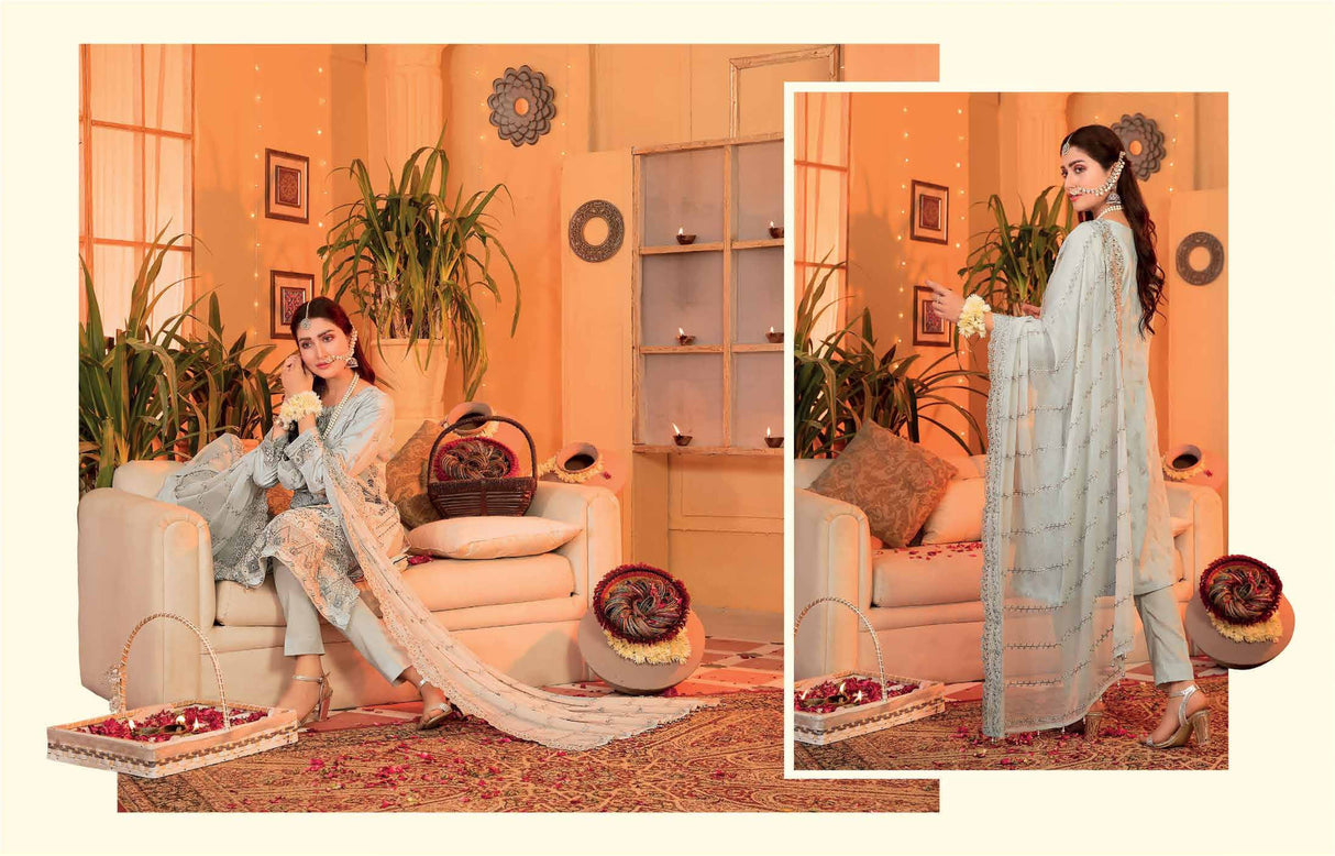 FESTIVE LUXURY By Tawakkal Embroidered Lawn Collection 2021 -100% Original Guaranteed